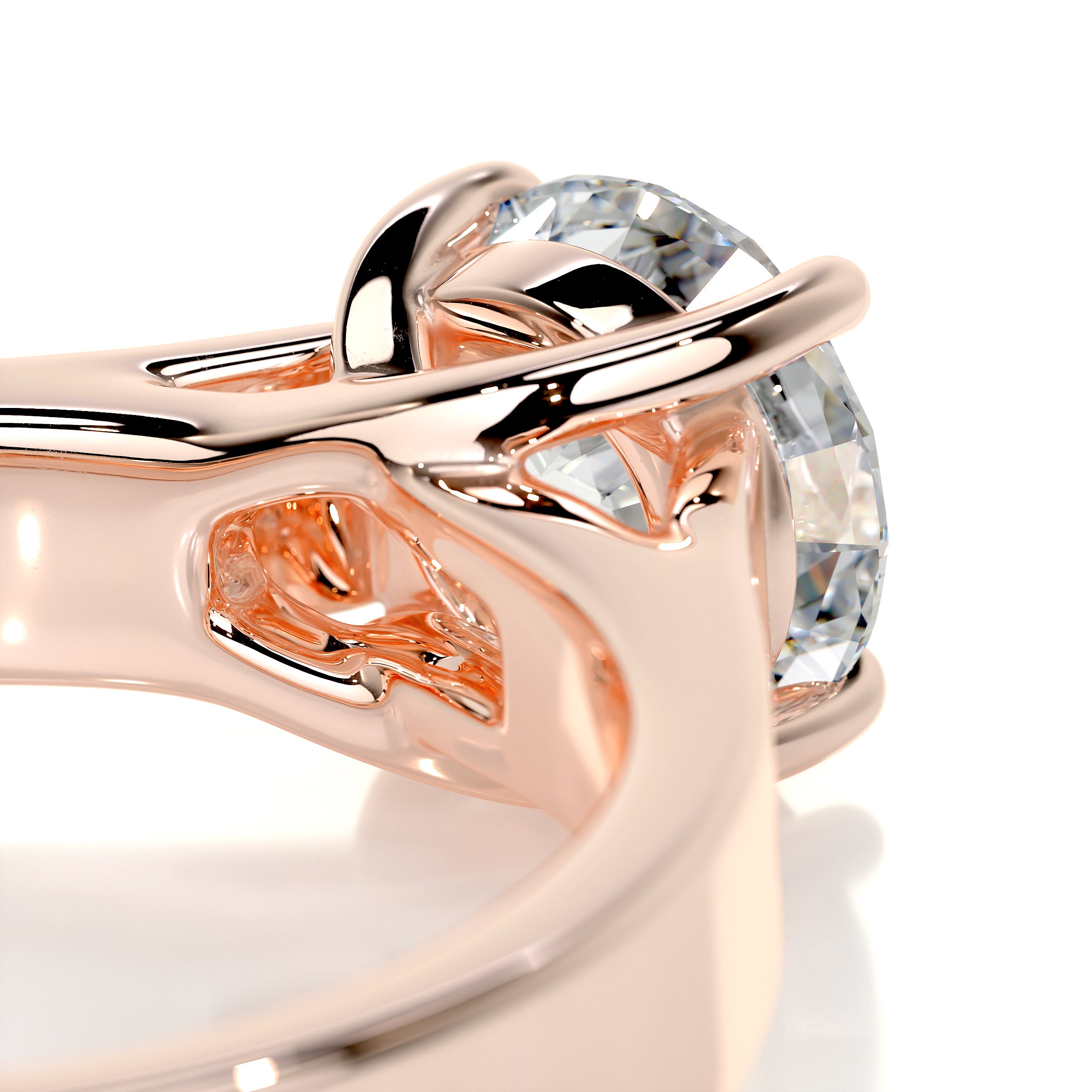 Nola Diamond Engagement Ring -14K Rose Gold