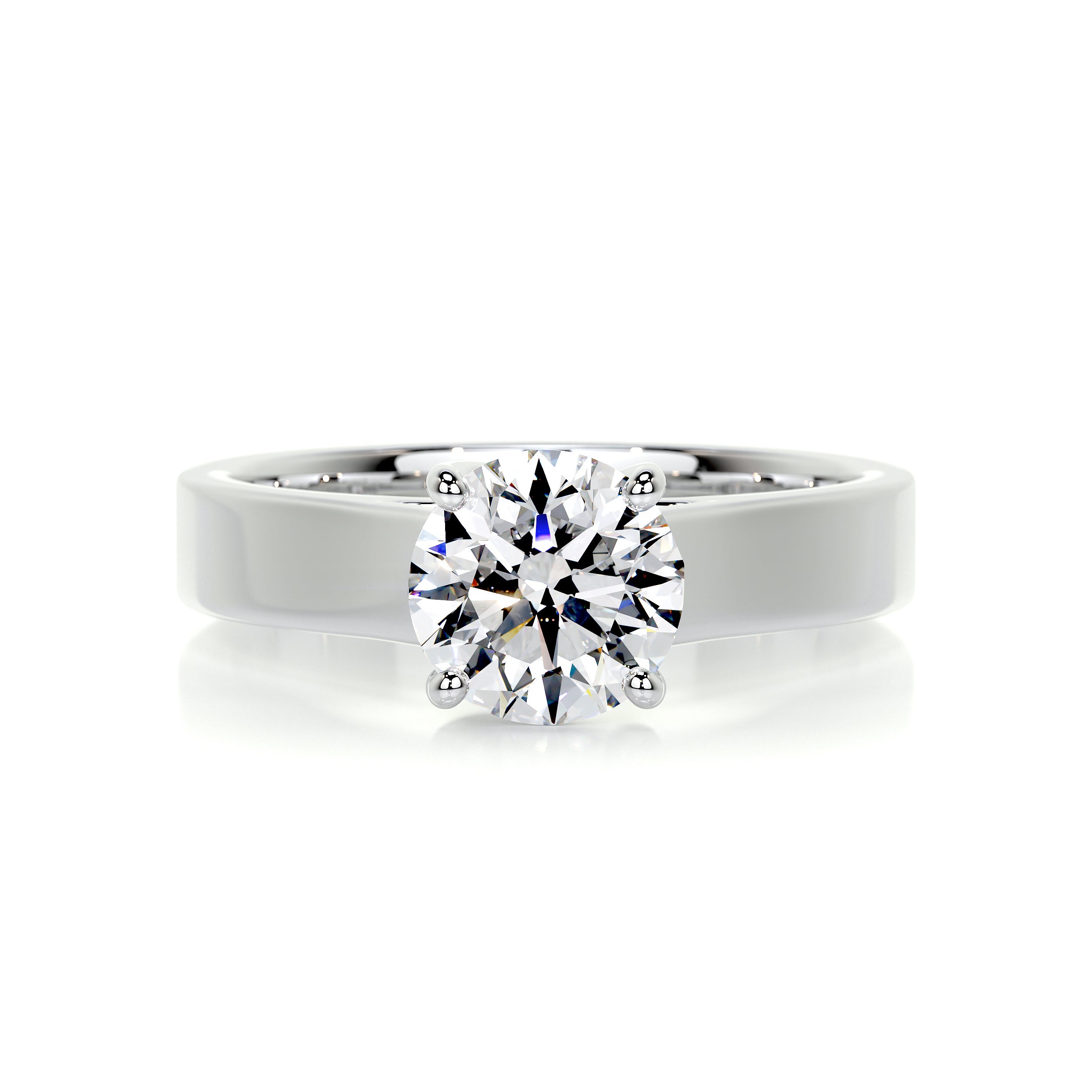 Nola Diamond Engagement Ring -14K White Gold