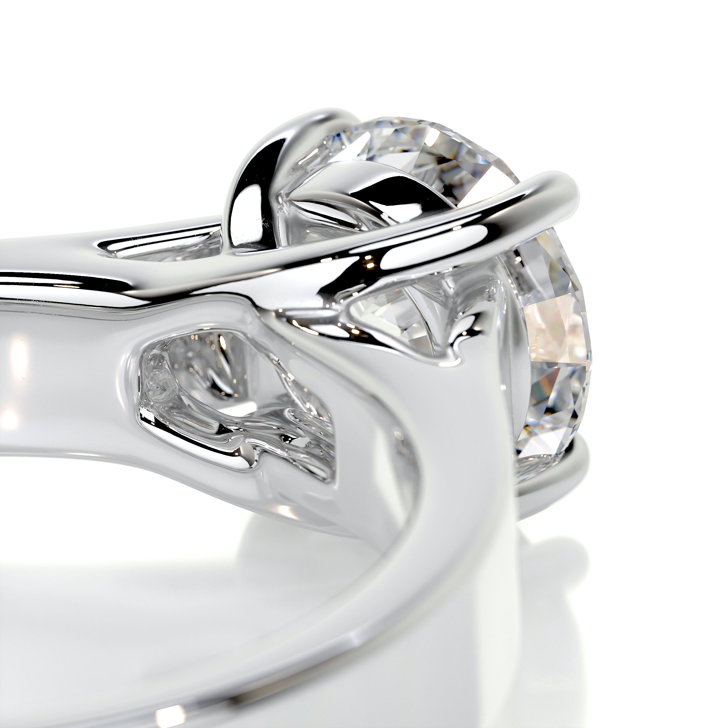 Nola Diamond Engagement Ring -14K White Gold