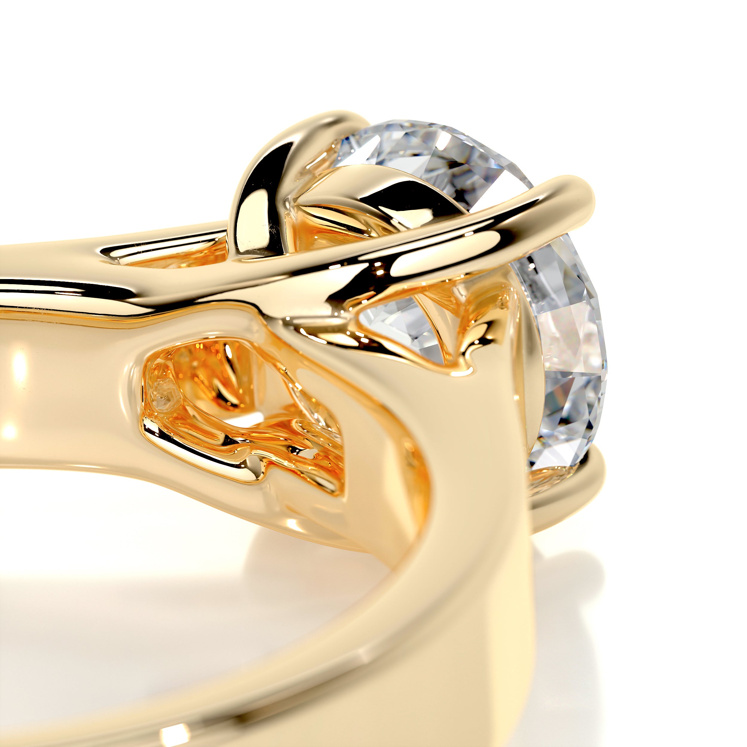 Nola Diamond Engagement Ring -18K Yellow Gold
