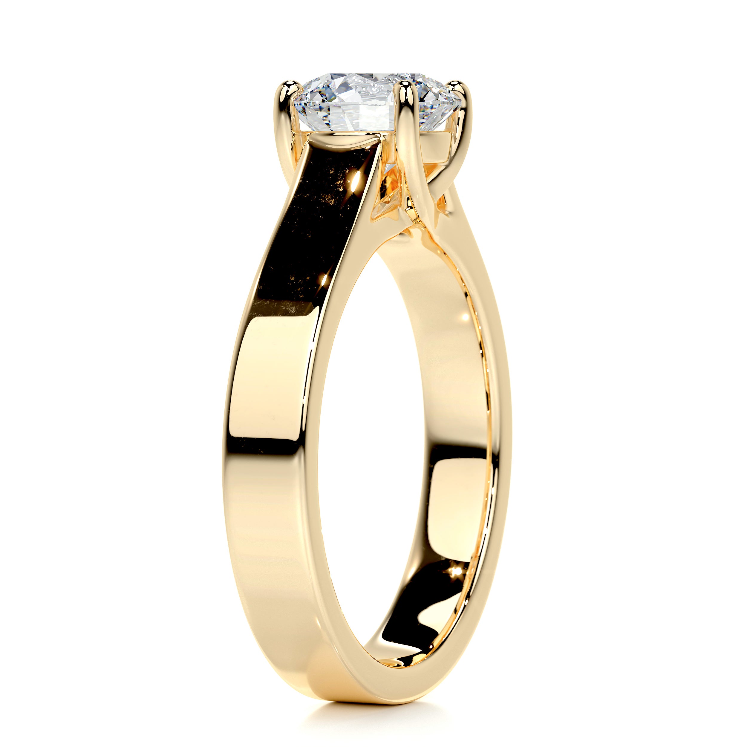 Nola Diamond Engagement Ring -18K Yellow Gold