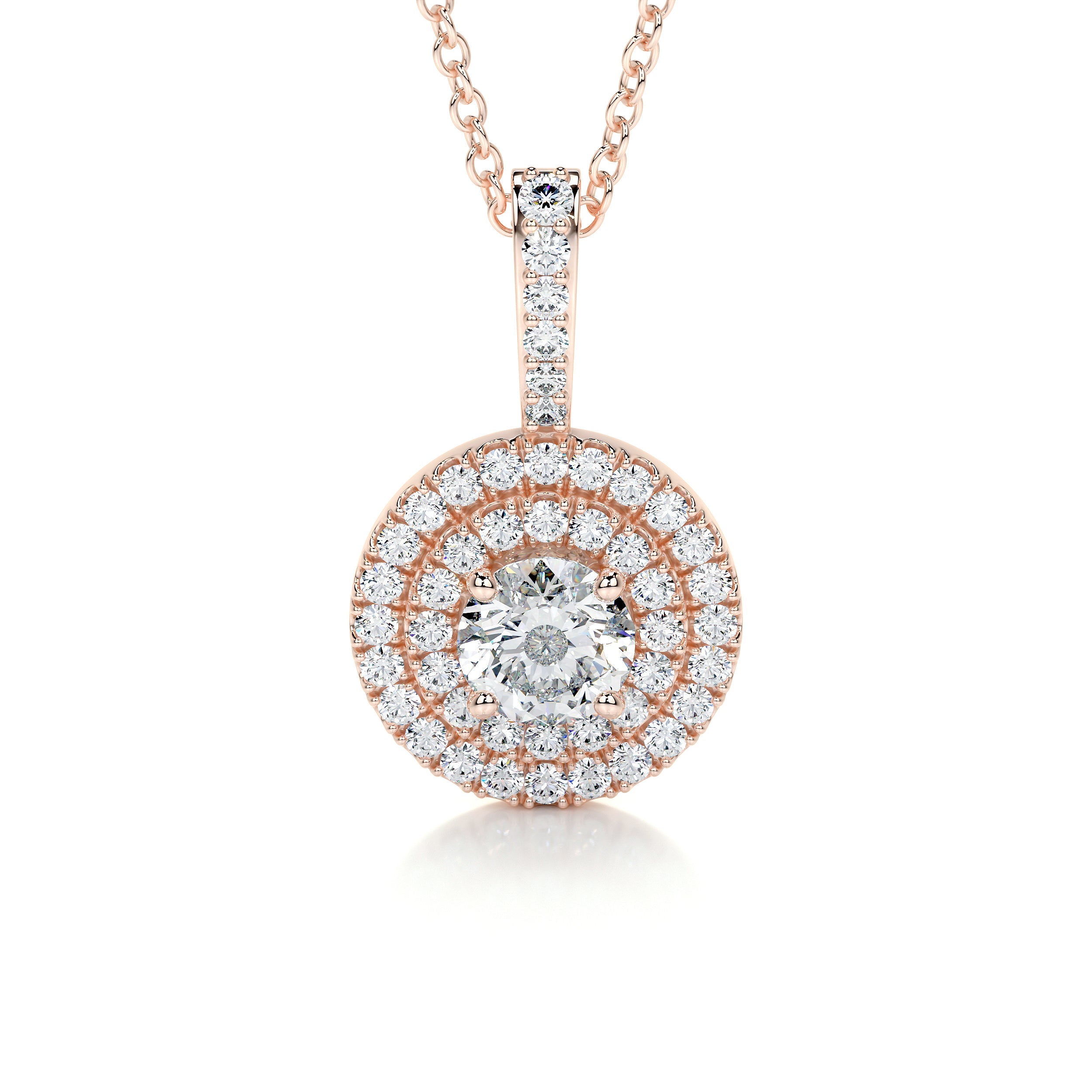 Averi Lab Grown Diamond Pendant -14K Rose Gold