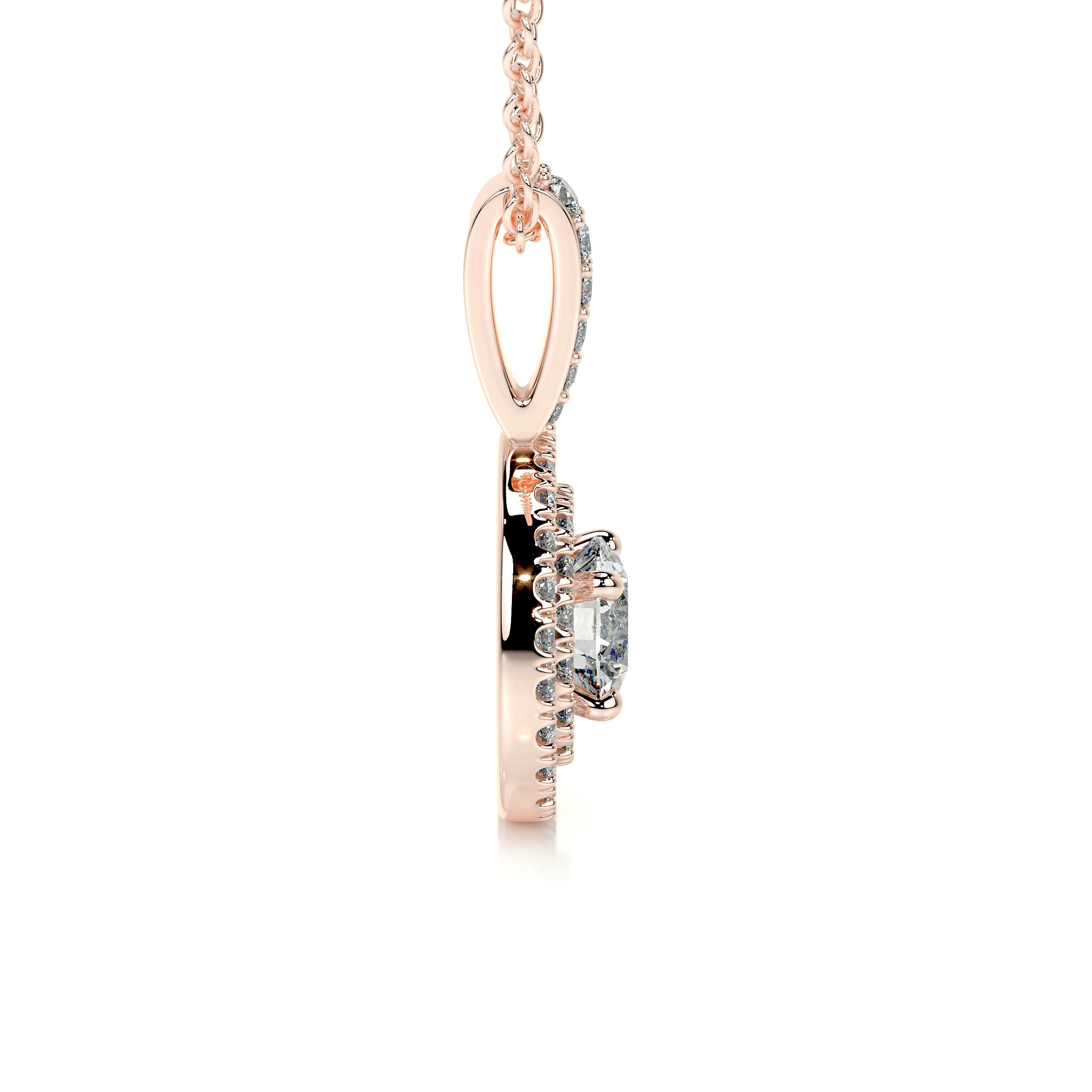 Averi Lab Grown Diamond Pendant -14K Rose Gold