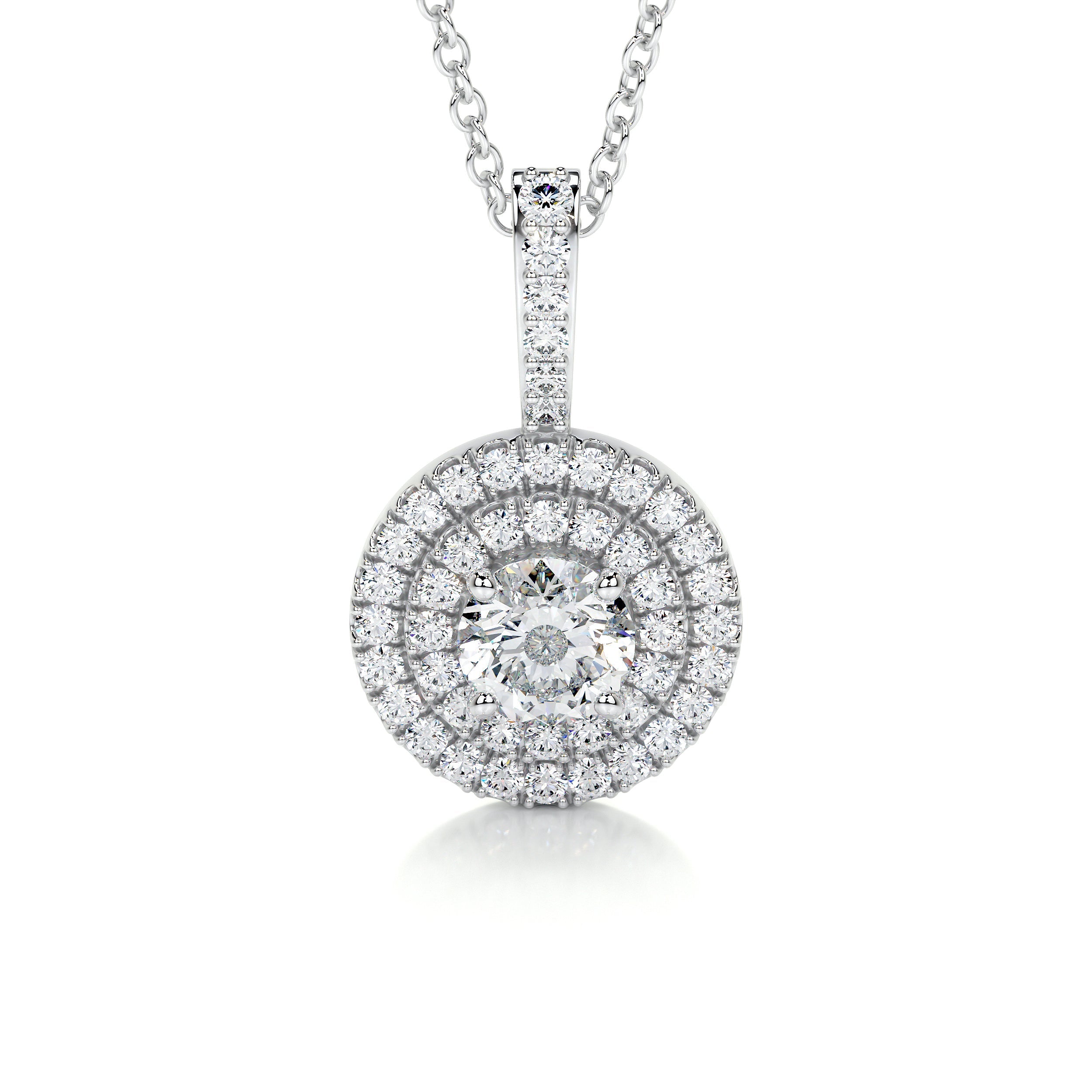 Averi Lab Grown Diamond Pendant -14K White Gold