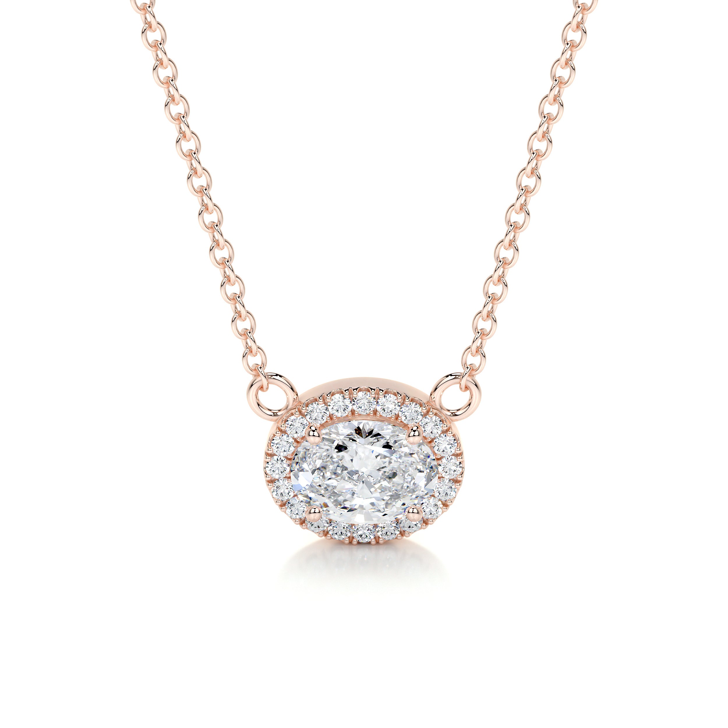 Louise Diamonds Pendant -14K Rose Gold