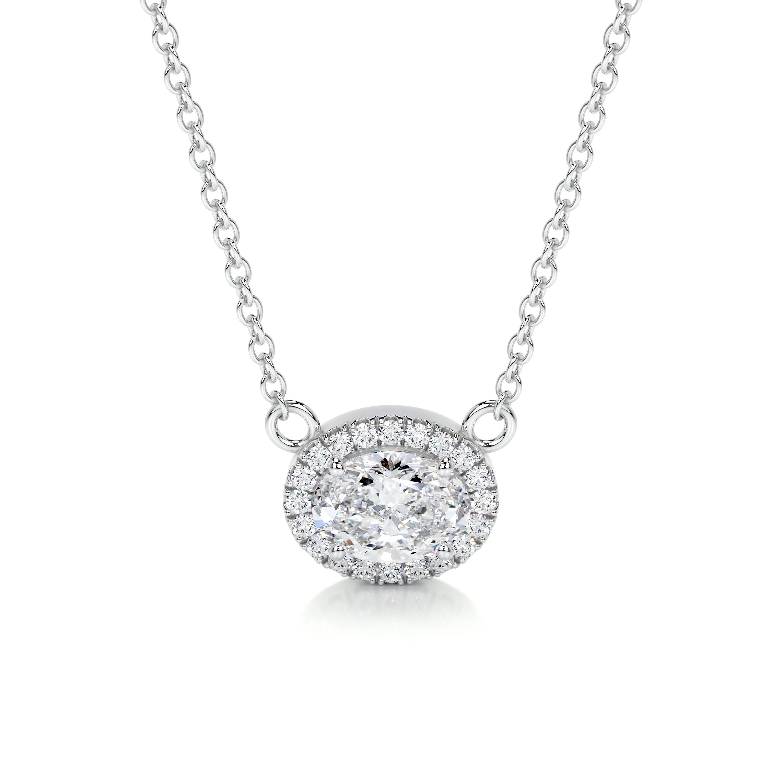 Louise Diamonds Pendant -14K White Gold