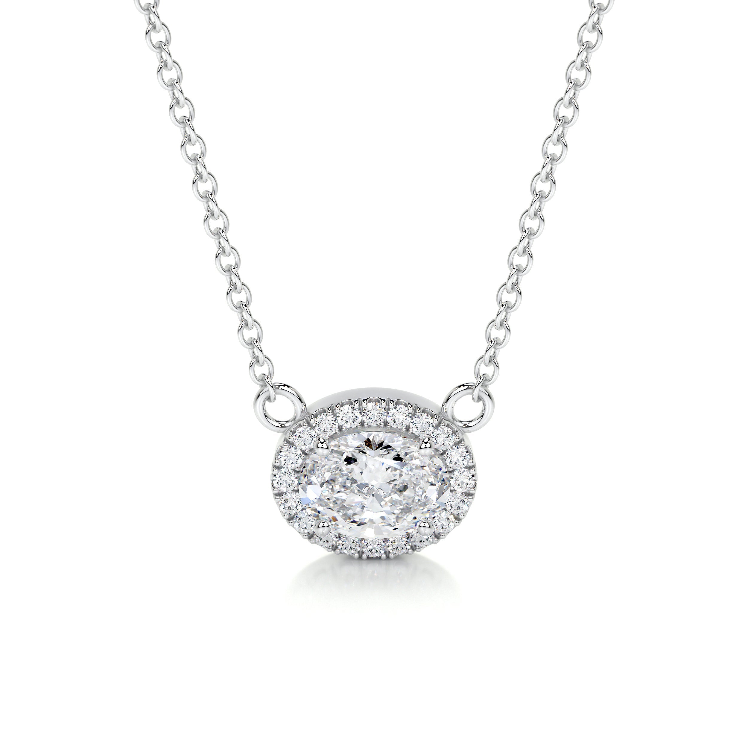 Louise Lab Grown Diamond Pendant -14K White Gold