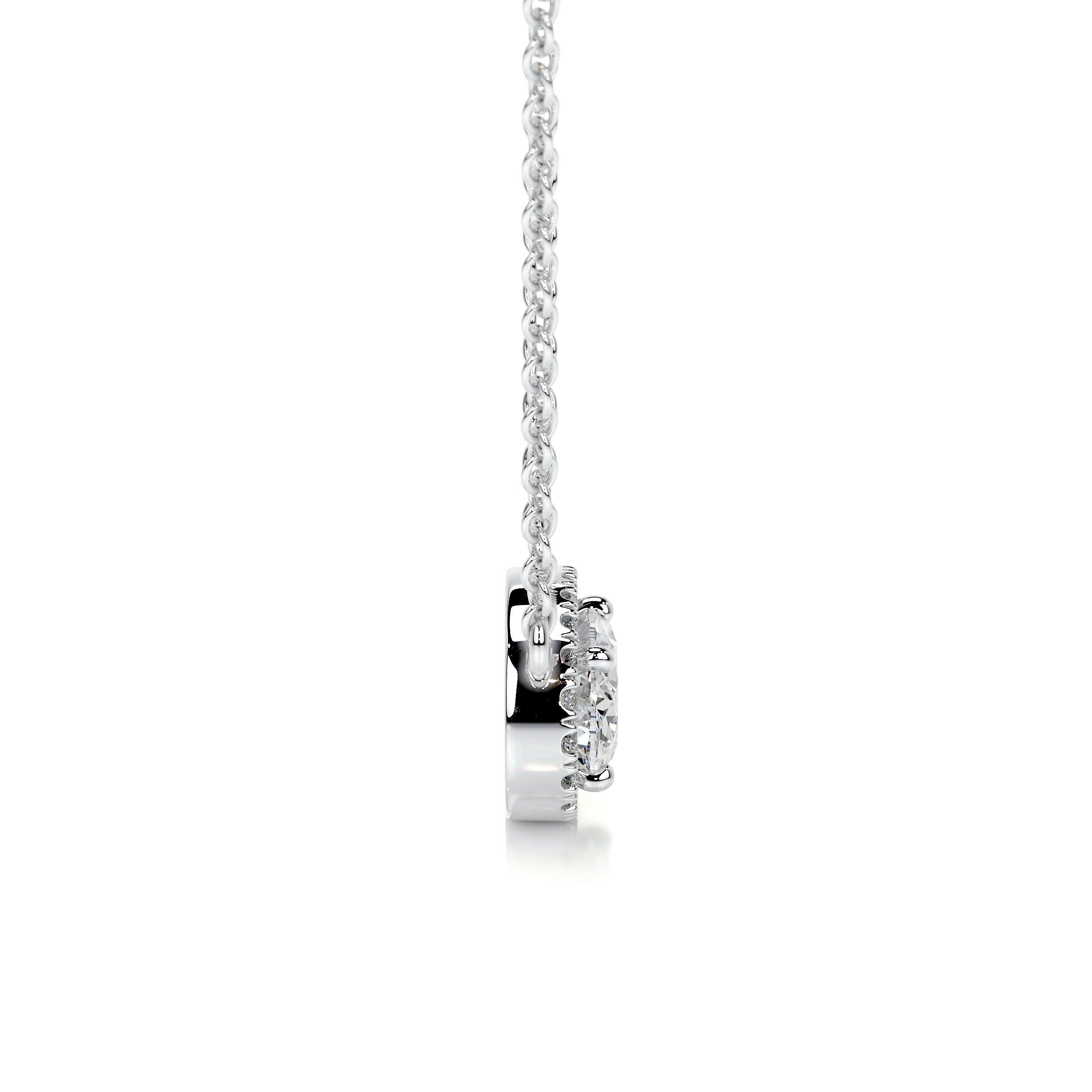 Louise Diamonds Pendant -14K White Gold