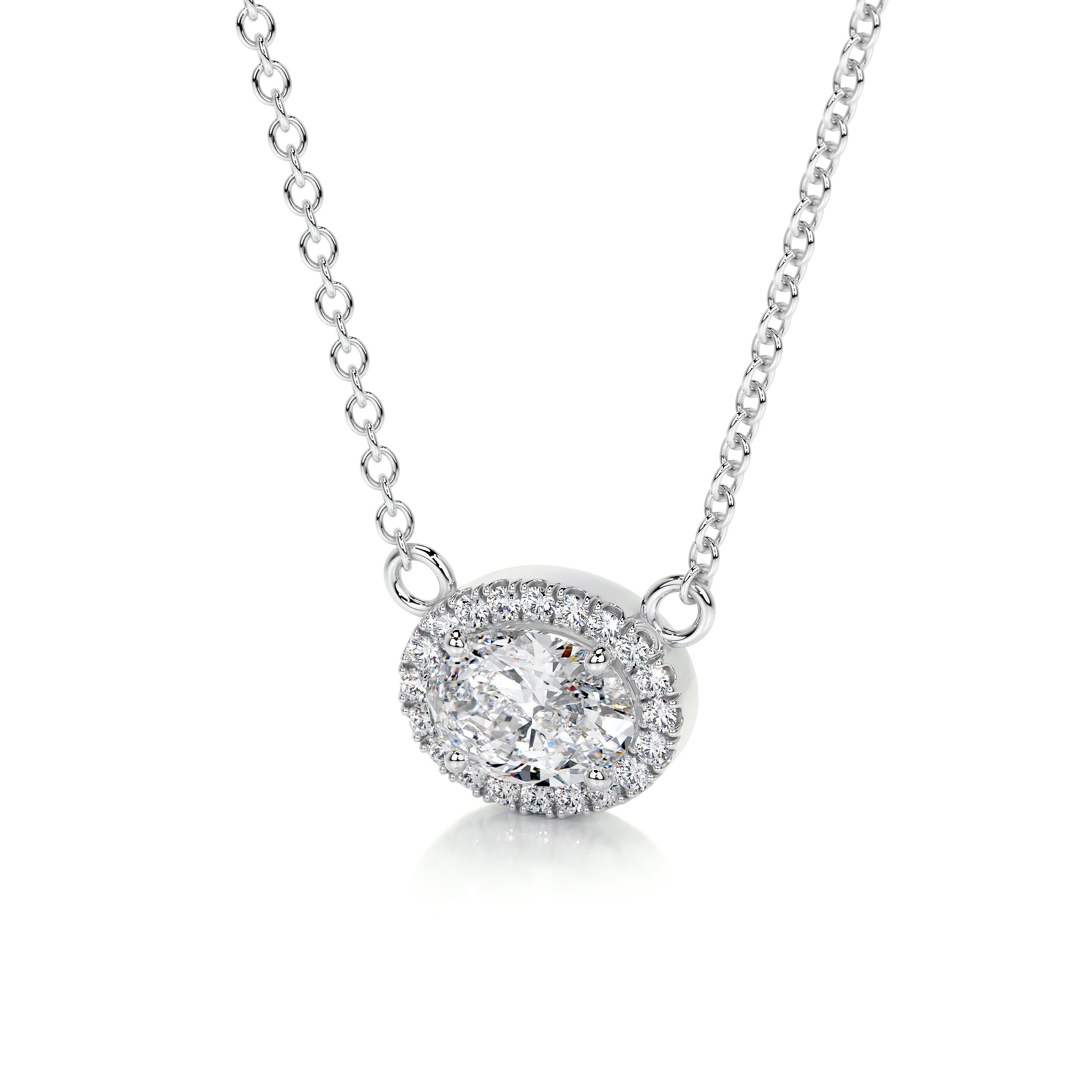 Louise Lab Grown Diamond Pendant -14K White Gold