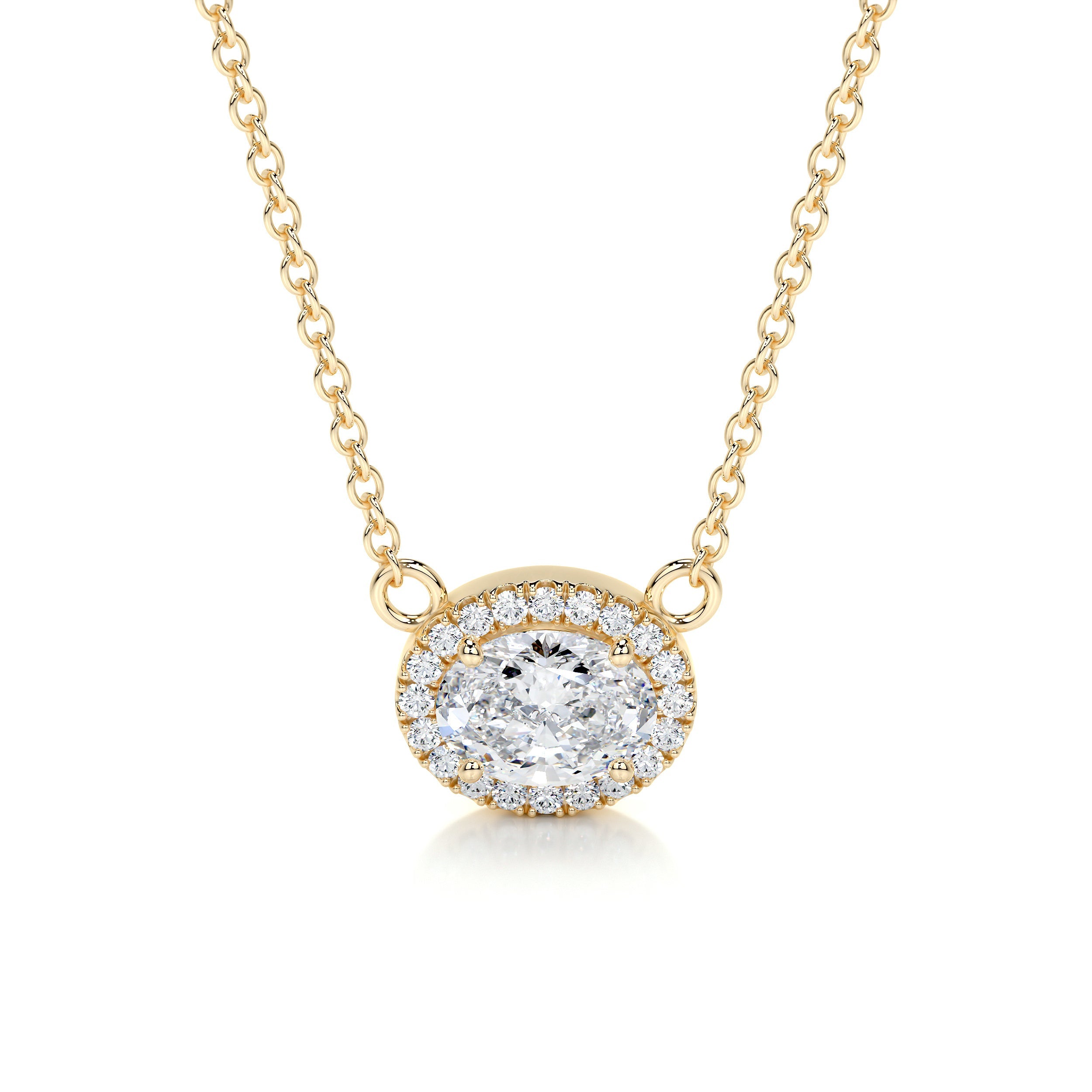 Louise Lab Grown Diamond Pendant -18K Yellow Gold