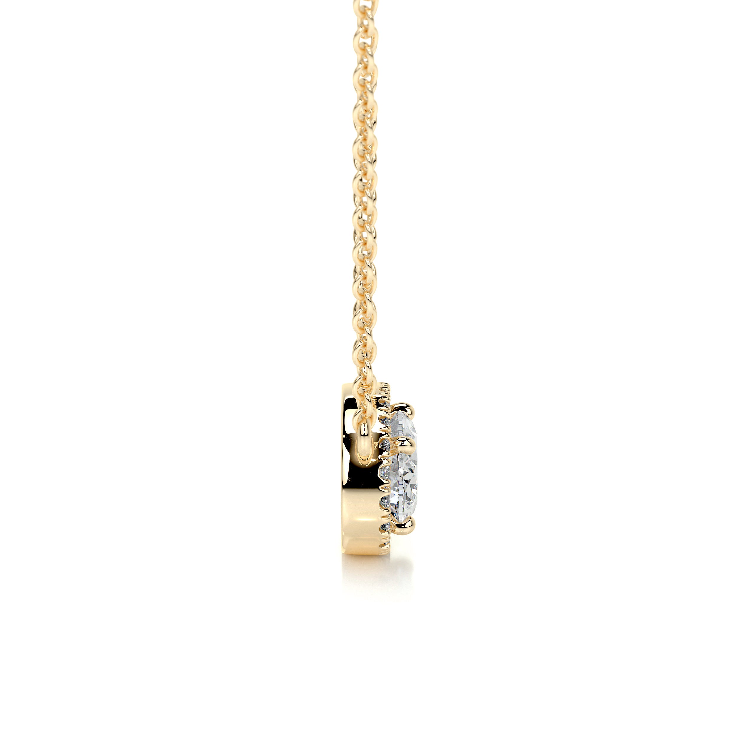 Louise Lab Grown Diamond Pendant -18K Yellow Gold