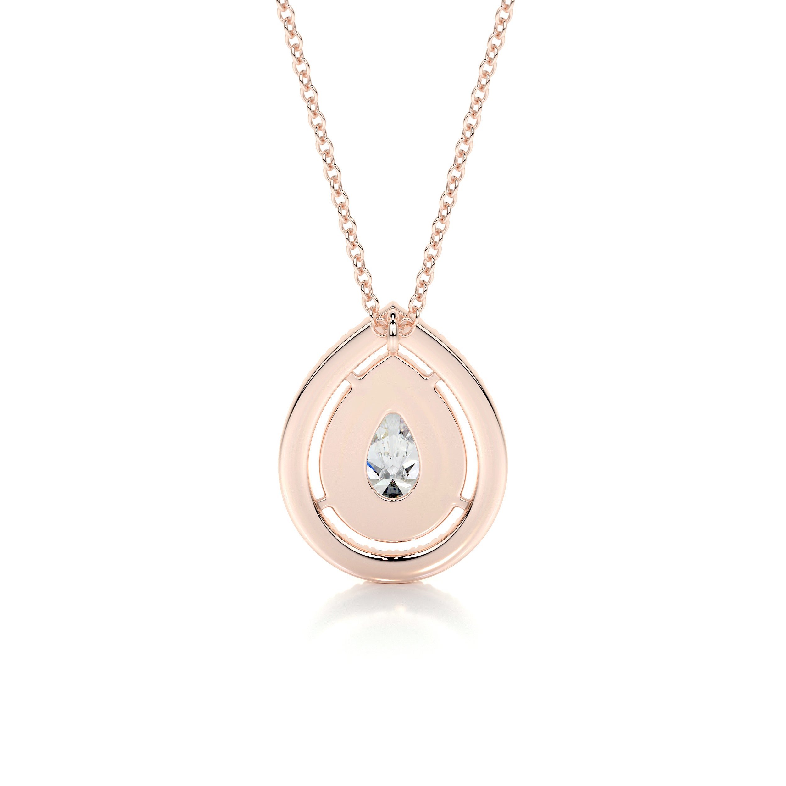 Averi Diamond Pendant -14K Rose Gold