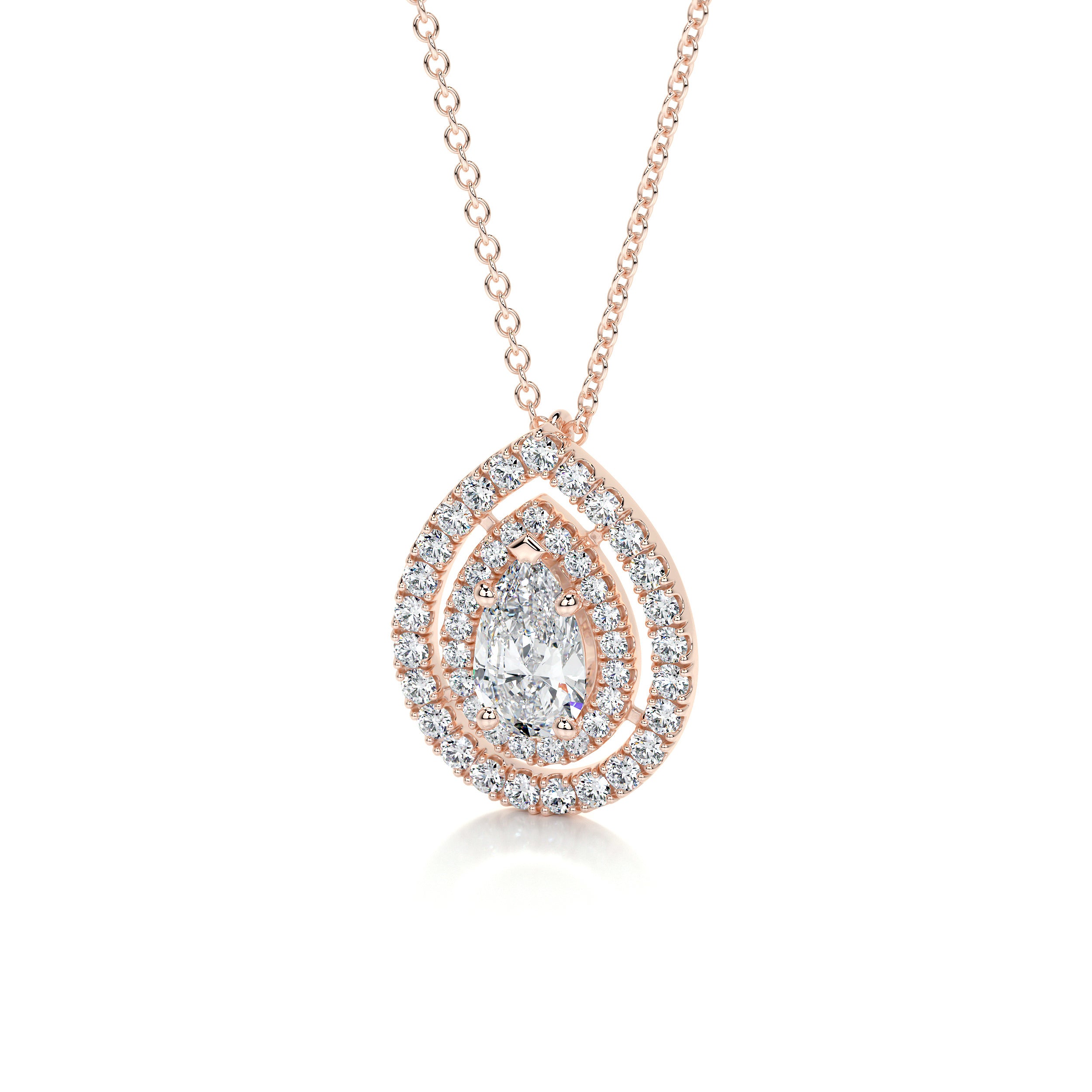 Averi Lab Grown Diamond Pendant -14K Rose Gold