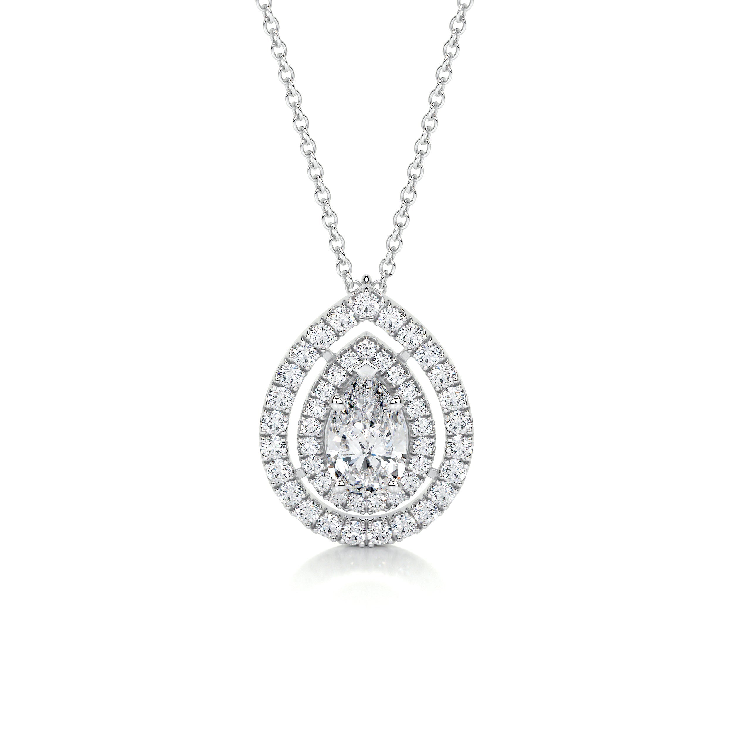 Averi Lab Grown Diamond Pendant -14K White Gold