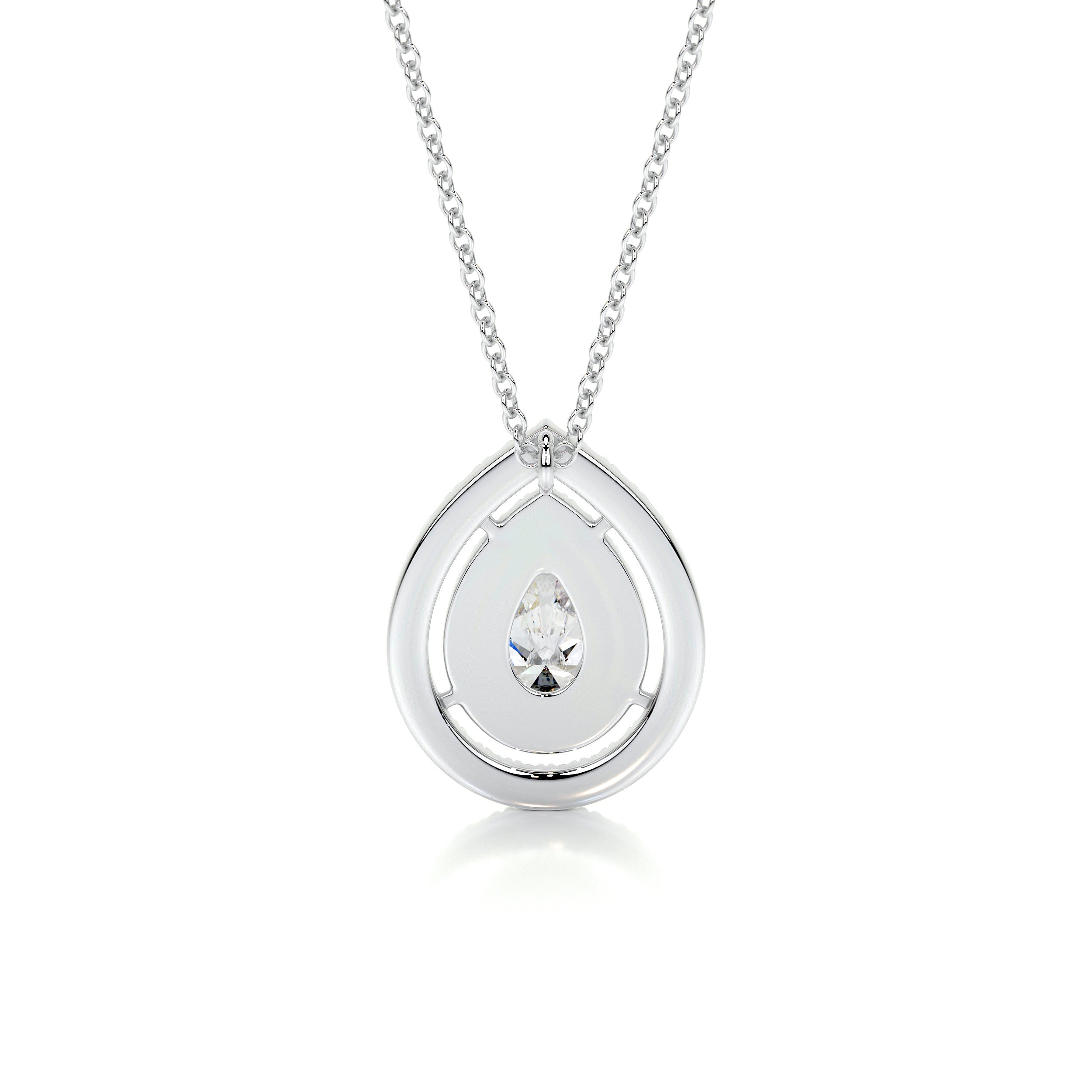 Averi Diamond Pendant -14K White Gold