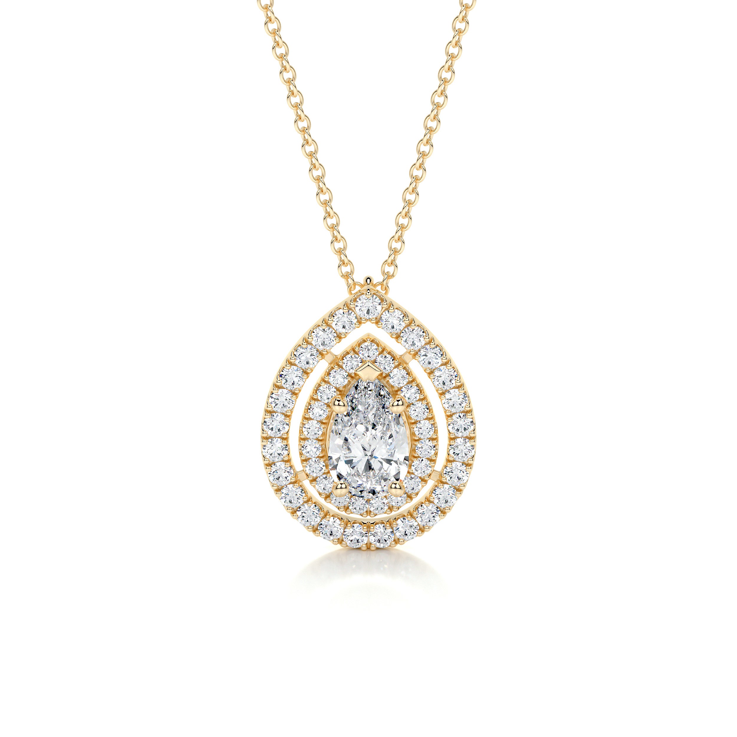 Averi Diamond Pendant -18K Yellow Gold