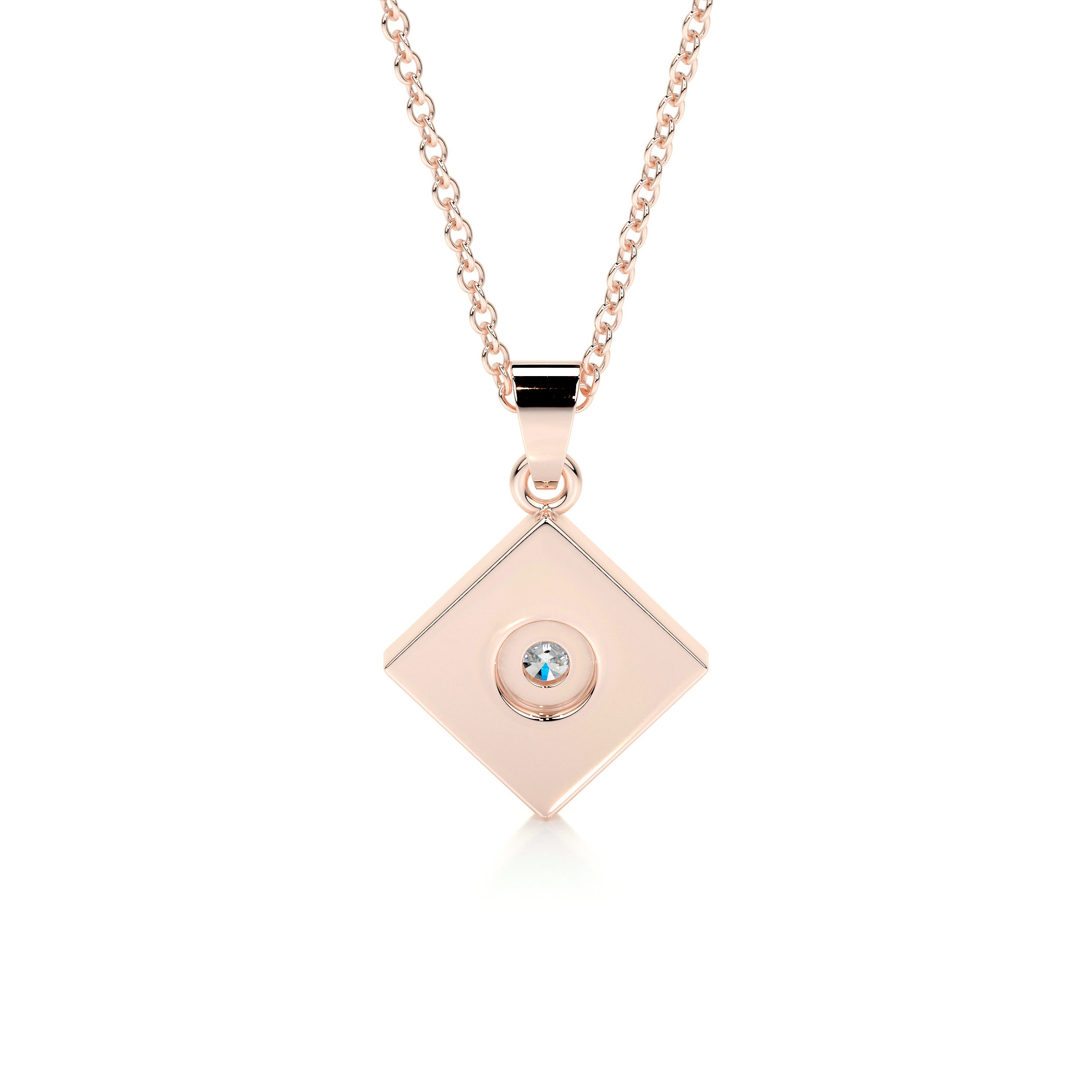 Maxine Diamond Pendant (0.4 Carat) -14K Rose Gold