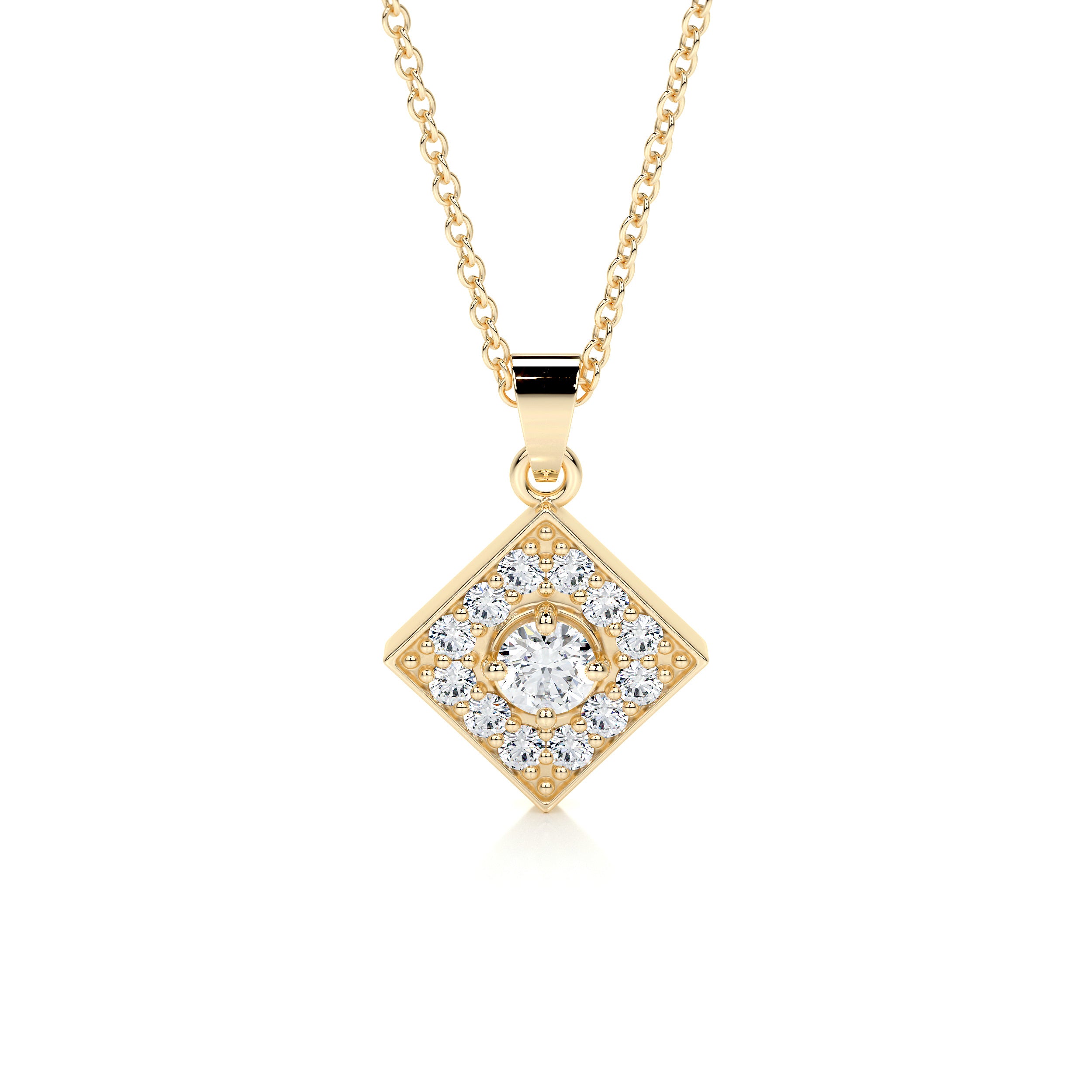 Maxine Diamond Pendant (0.4 Carat) -18K Yellow Gold