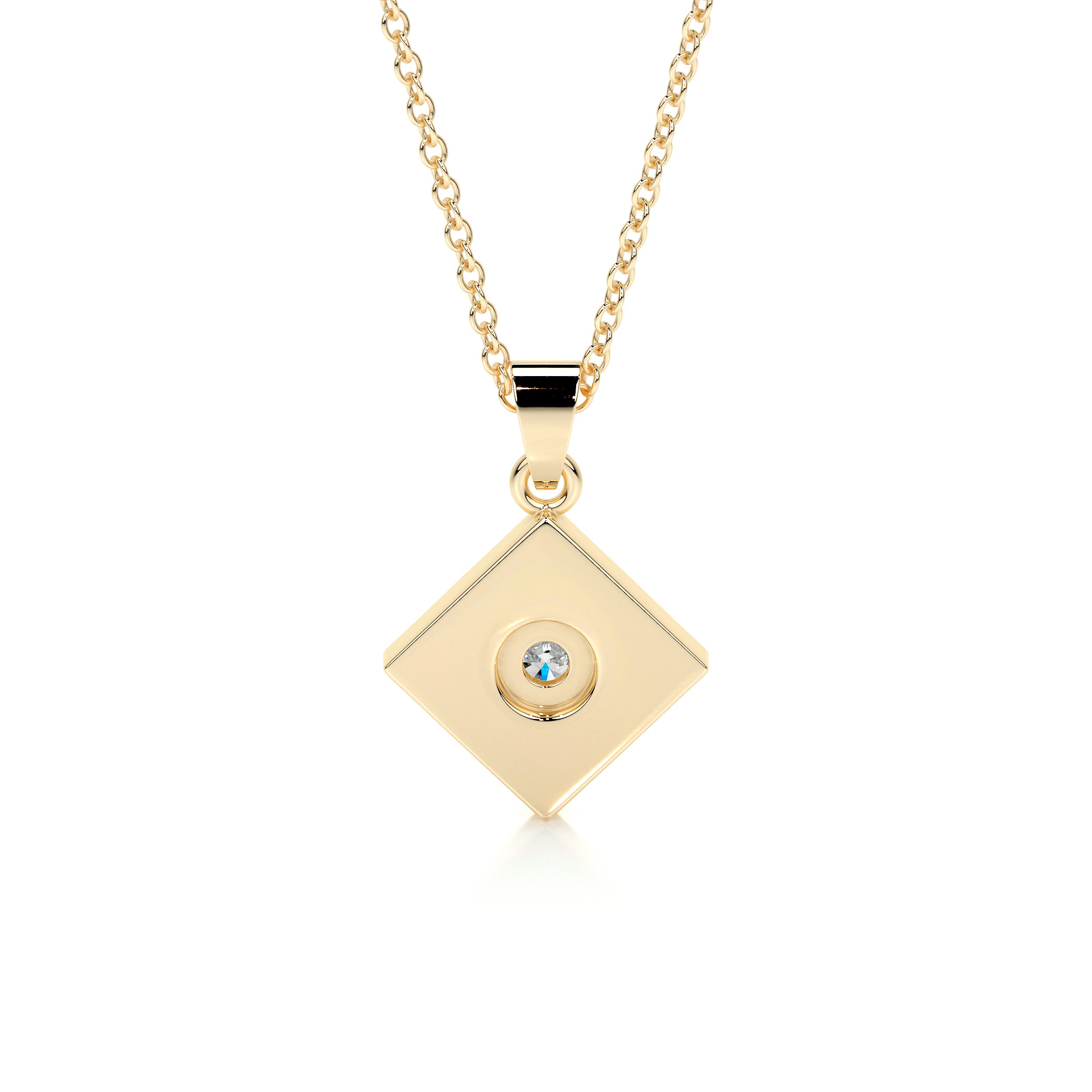 Maxine Diamond Pendant (0.4 Carat) -18K Yellow Gold