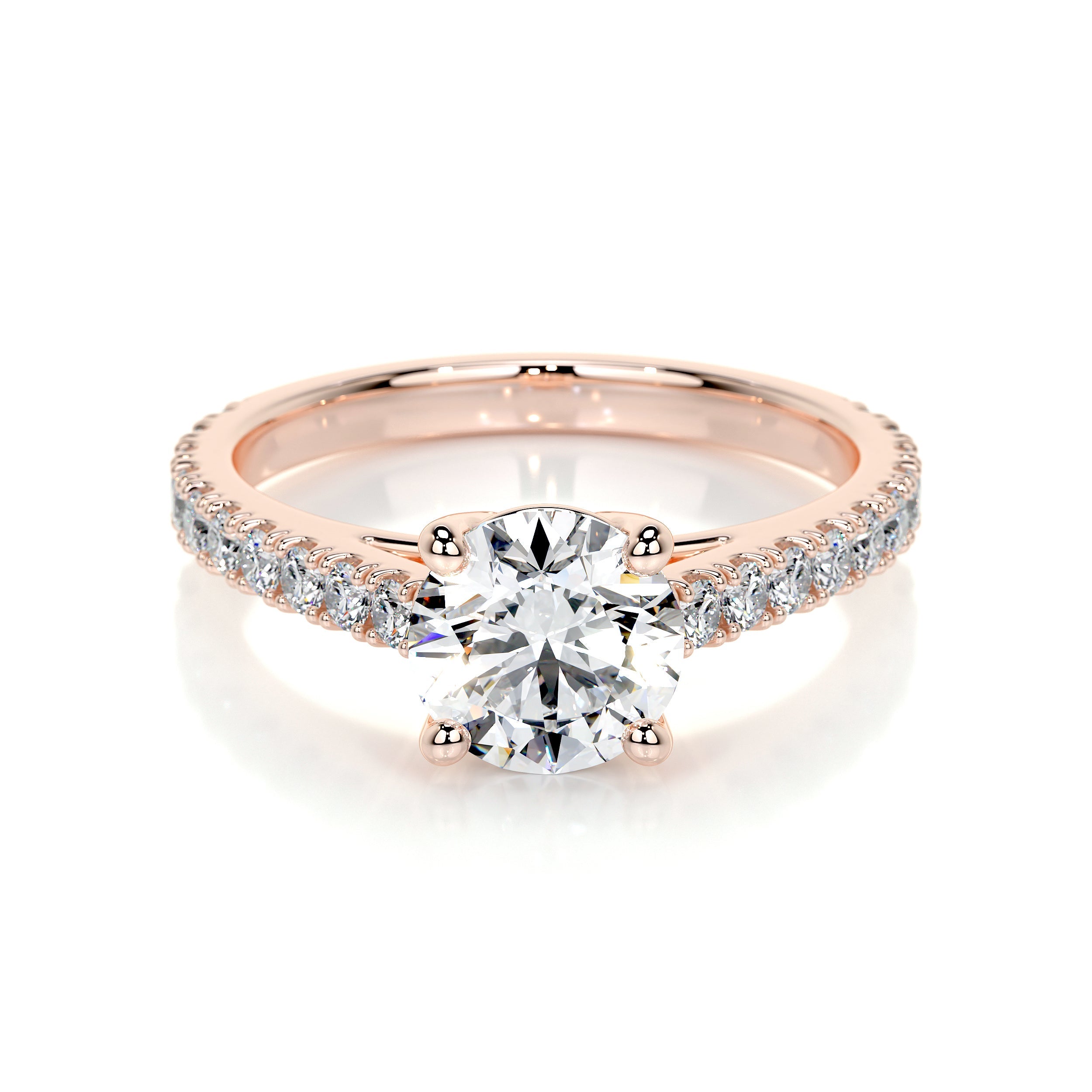 Aria Lab Grown Diamond Ring (1 Carat) -14K Rose Gold