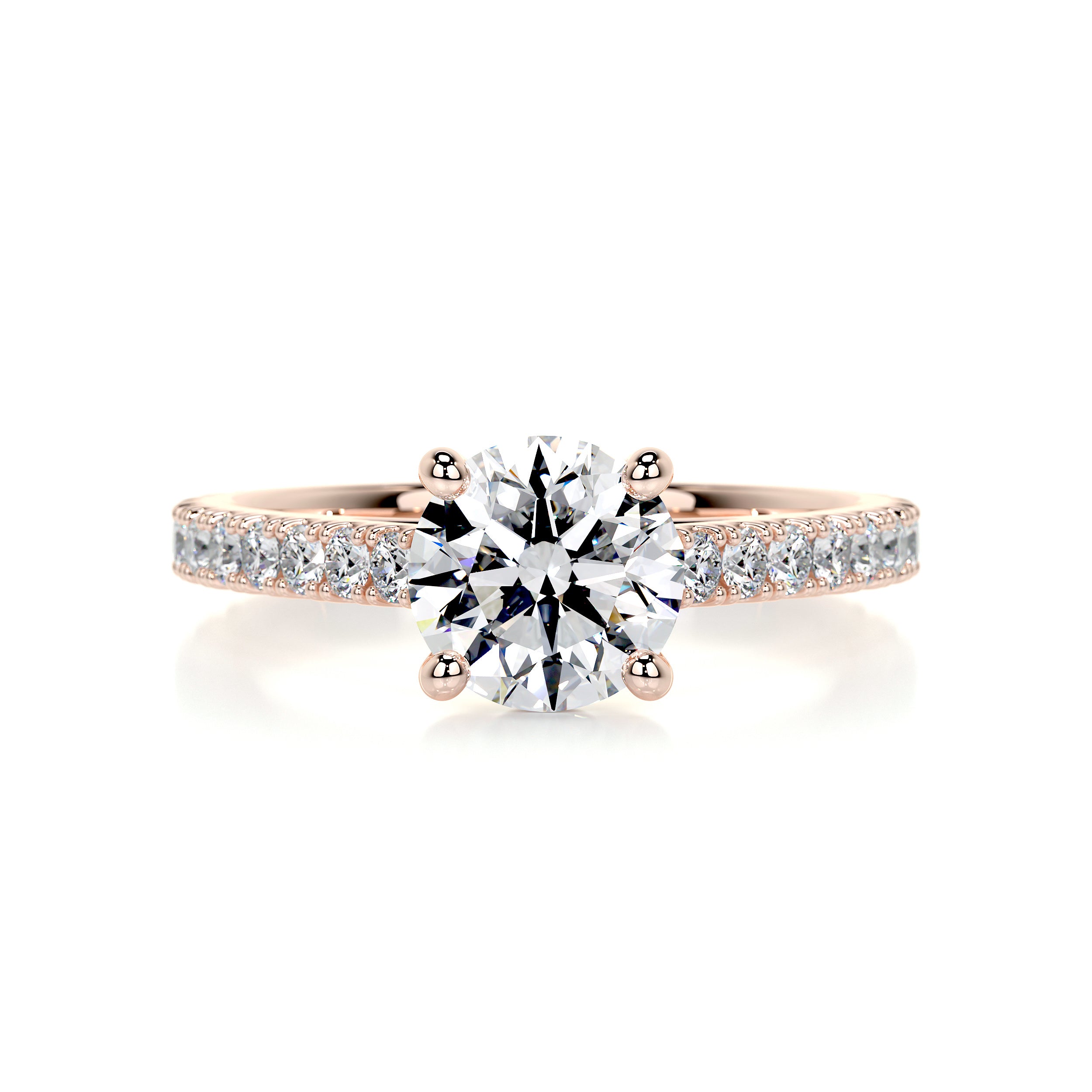 Aria Diamond Engagement Ring -14K Rose Gold