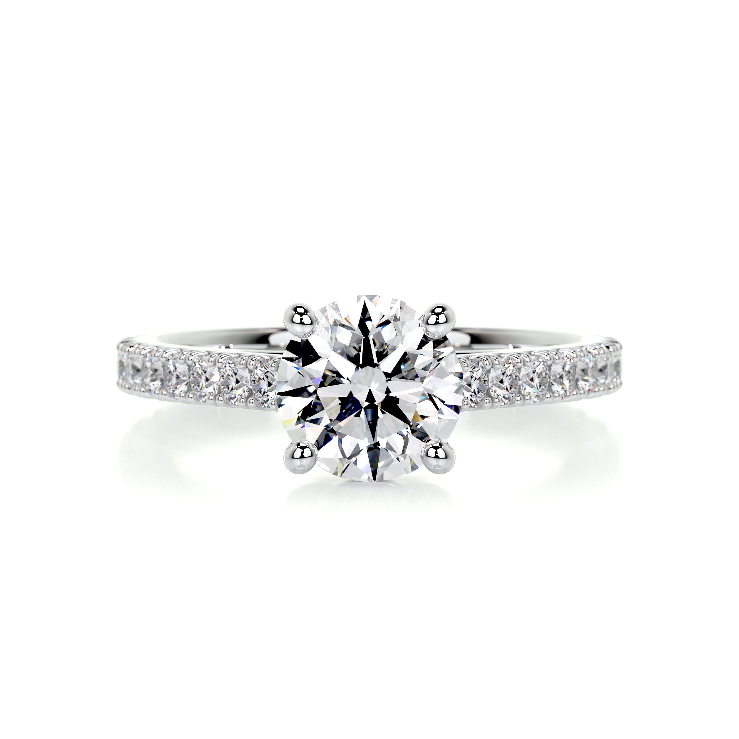 Aria Diamond Engagement Ring -14K White Gold