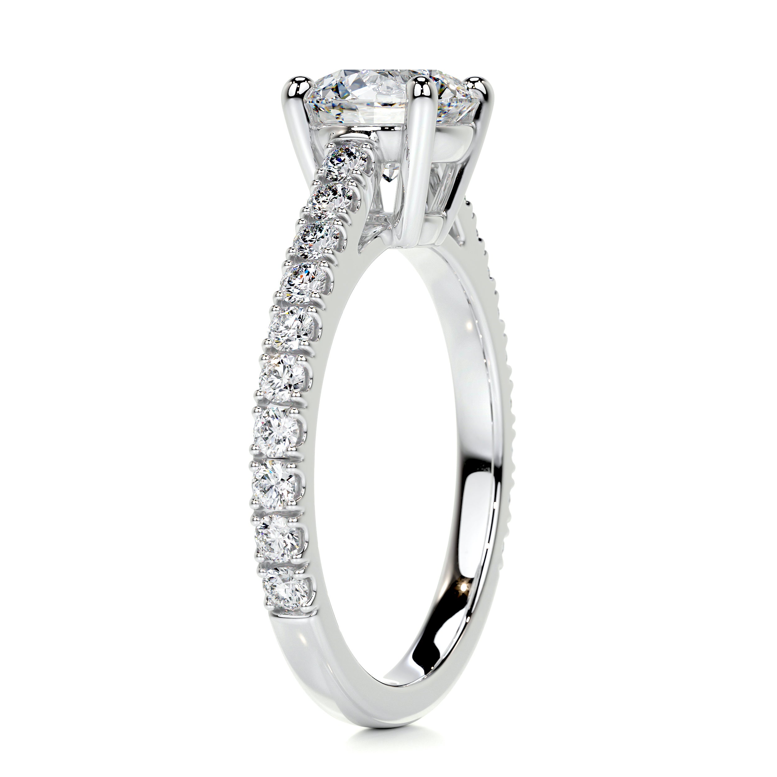 Aria Diamond Engagement Ring -14K White Gold