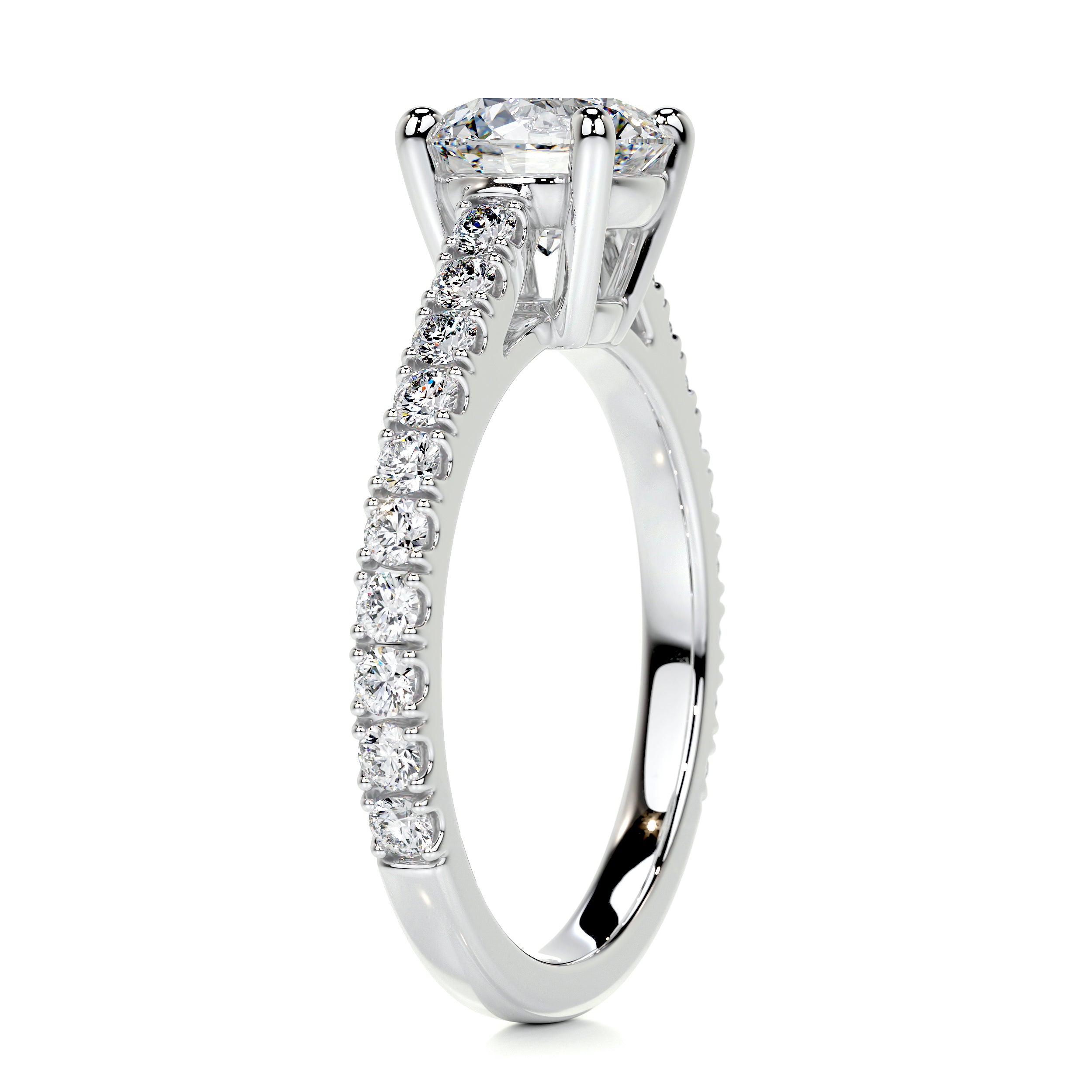 Aria Diamond Engagement Ring -18K White Gold