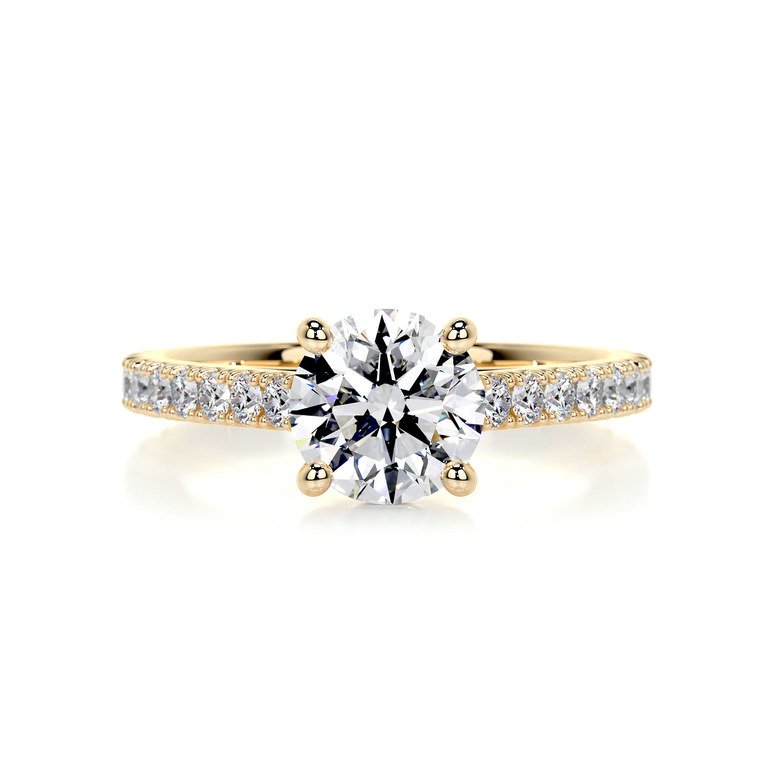Aria Diamond Engagement Ring -18K Yellow Gold