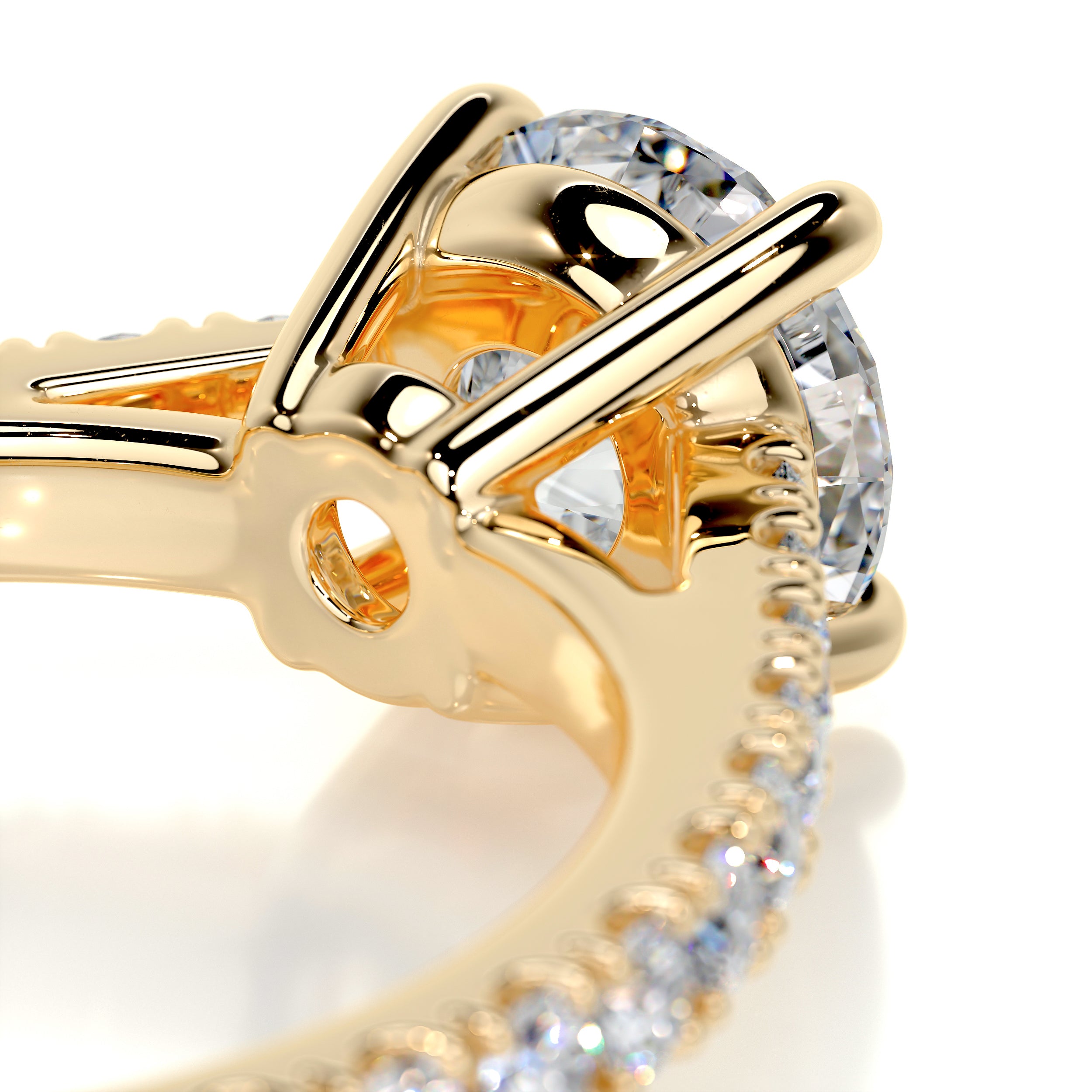 Aria Diamond Engagement Ring -18K Yellow Gold