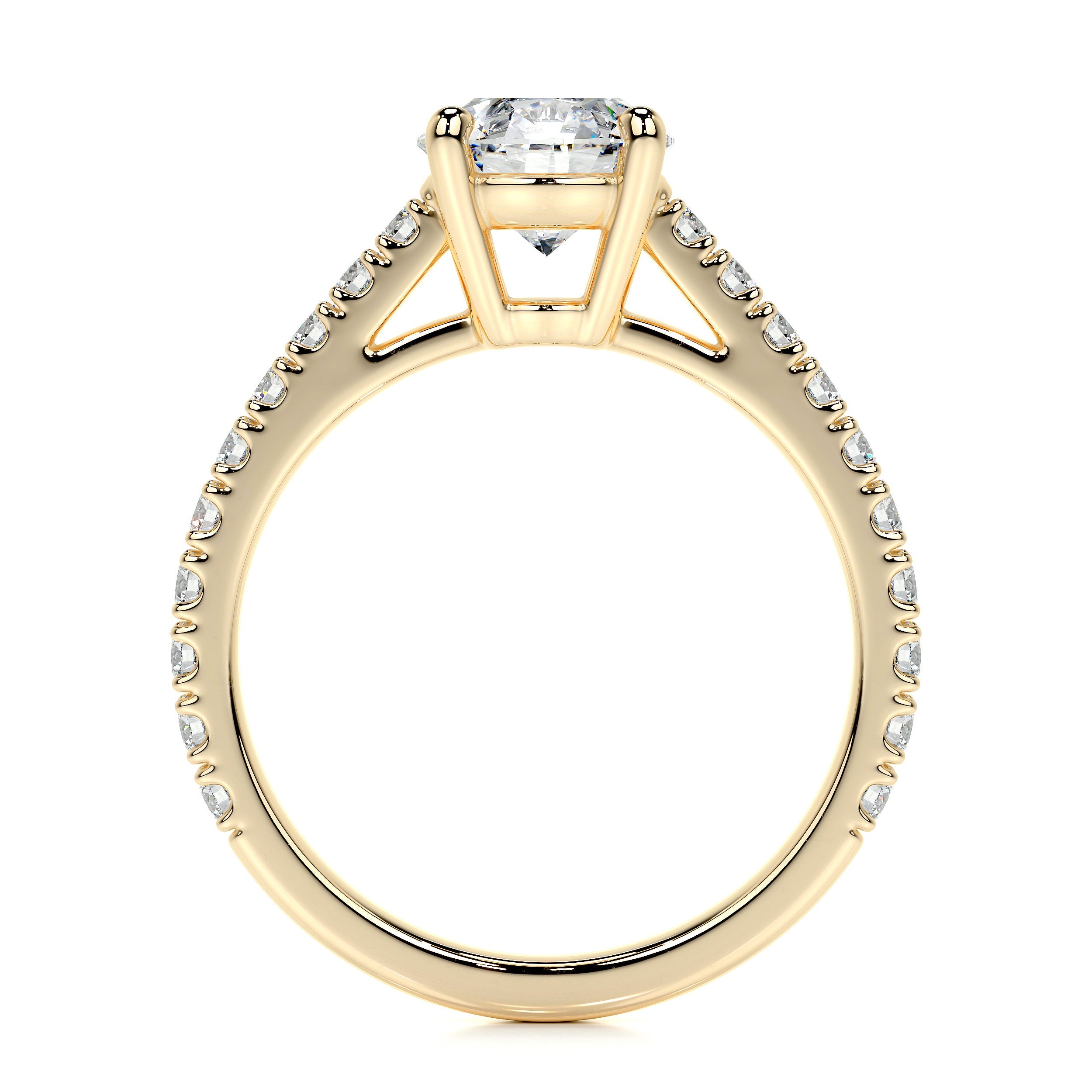 Aria Lab Grown Diamond Ring (1 Carat) -18K Yellow Gold