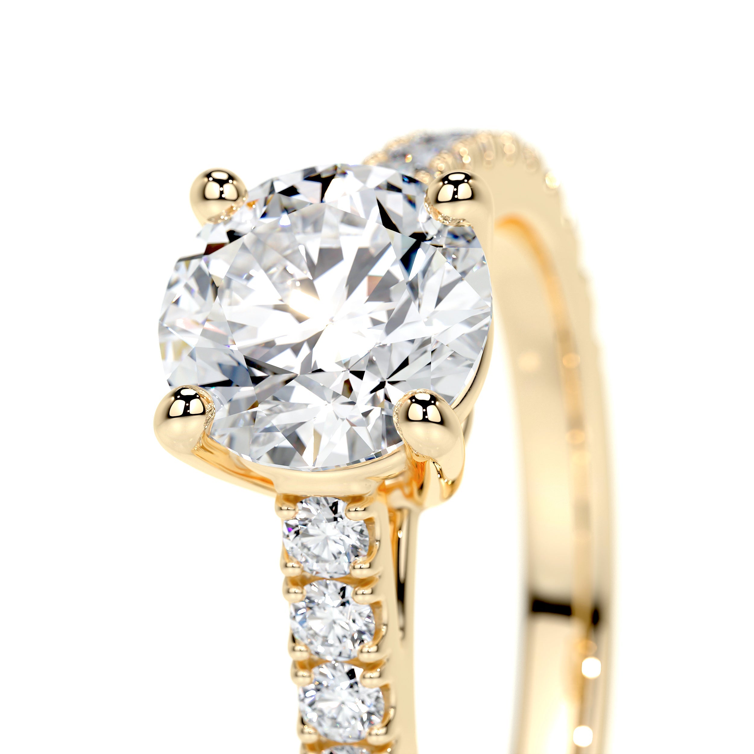 Aria Lab Grown Diamond Ring (1 Carat) -18K Yellow Gold