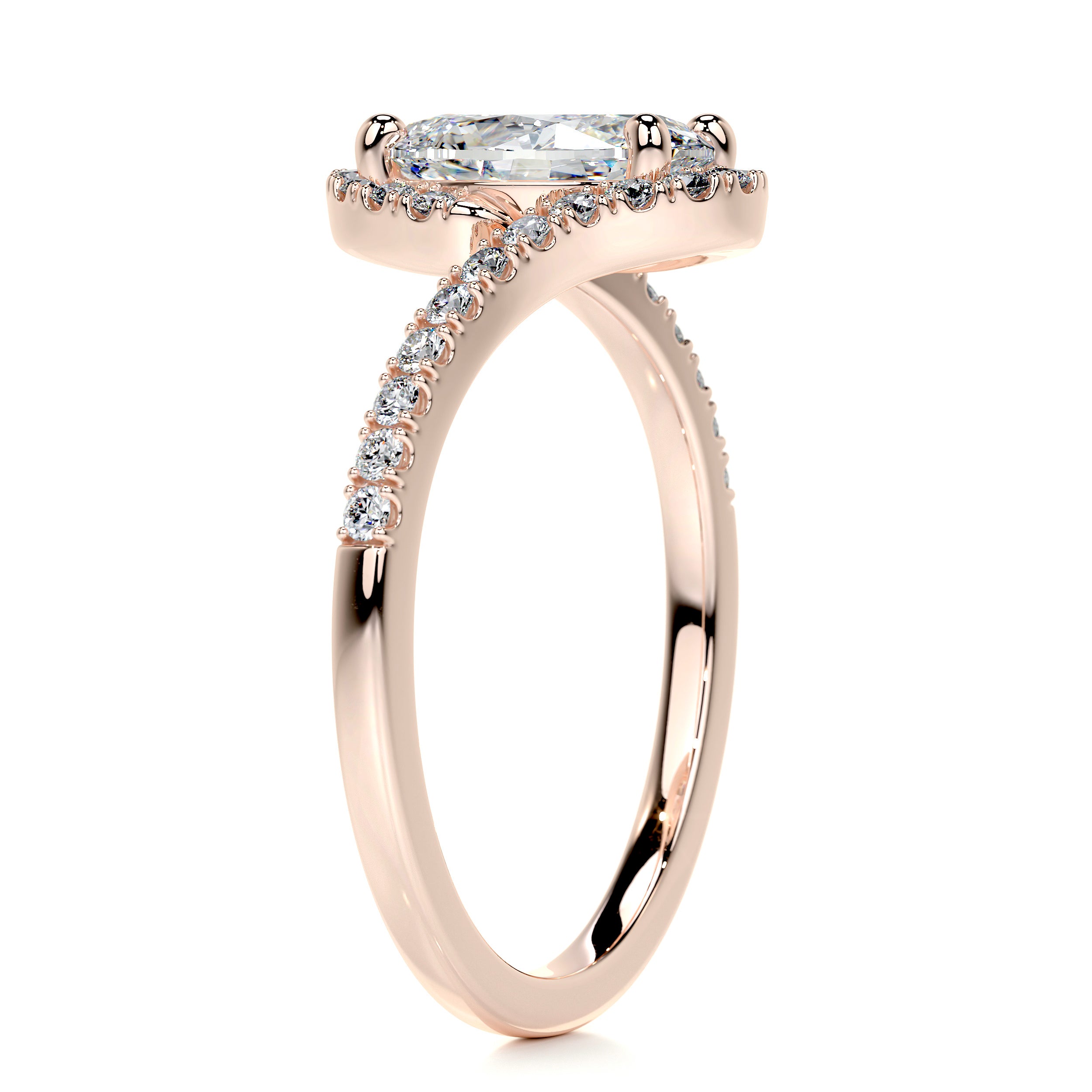 Stella Diamond Engagement Ring -14K Rose Gold