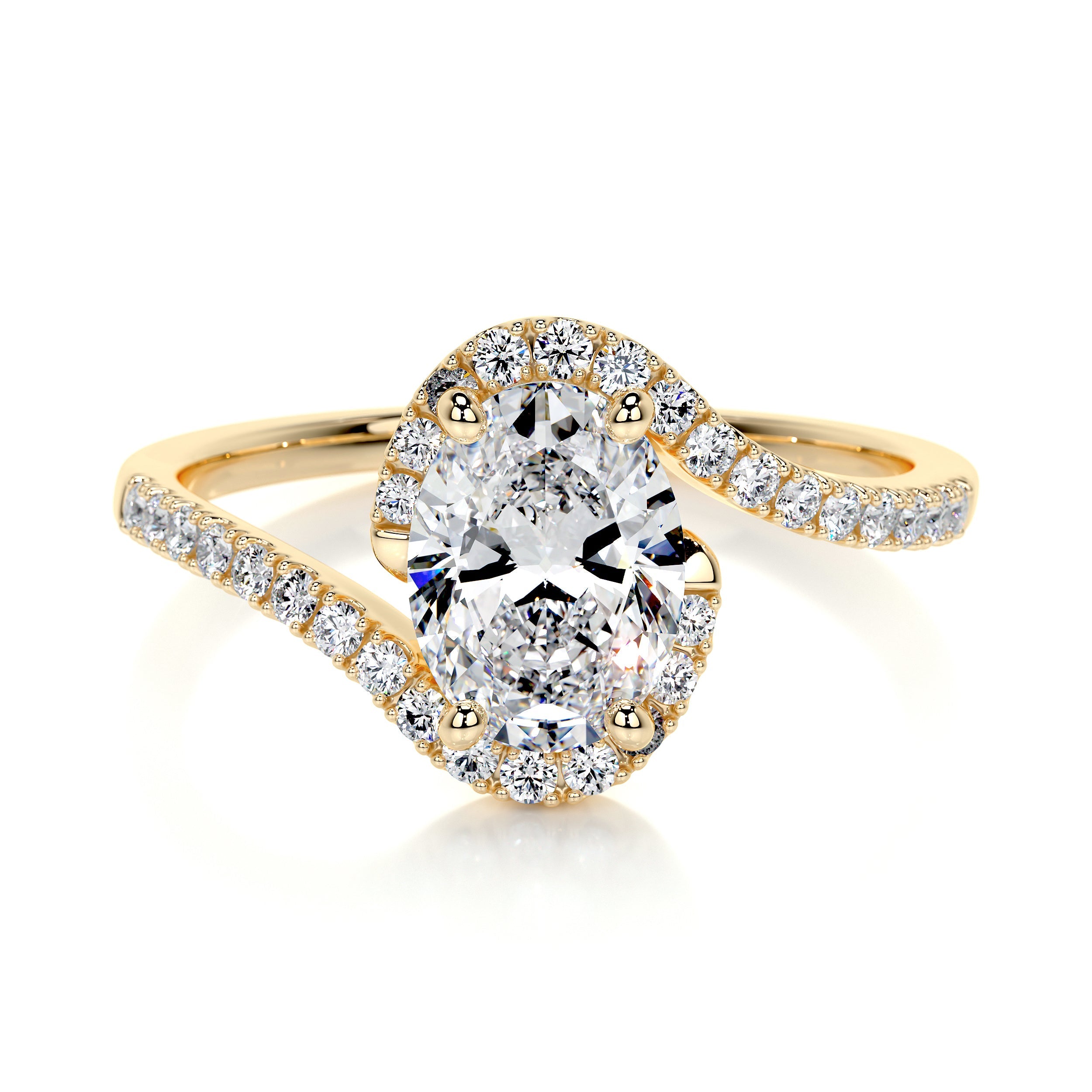 Stella Lab Grown Diamond Ring -18K Yellow Gold