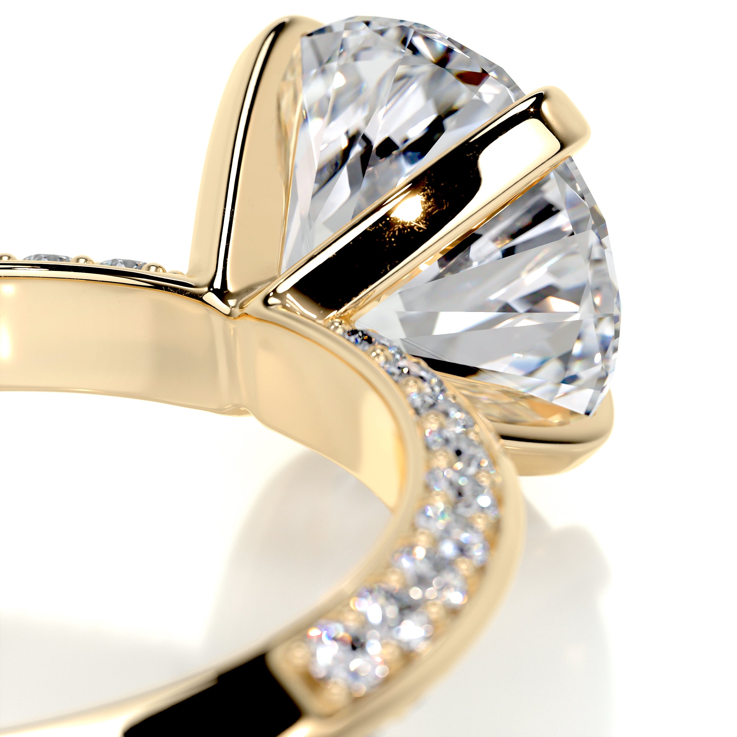 Ariana Diamond Engagement Ring -18K Yellow Gold