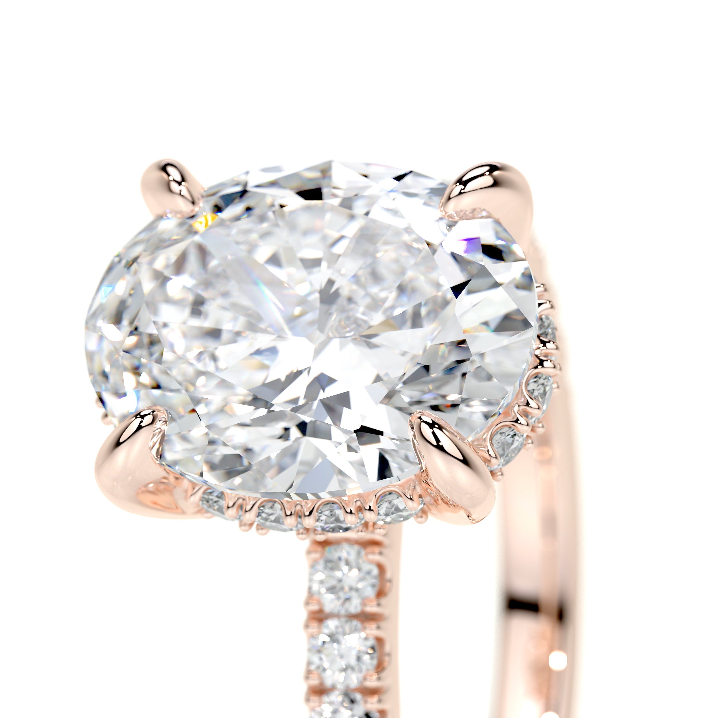 Lucy Lab Grown Diamond Ring   (2.5 Carat) -14K Rose Gold
