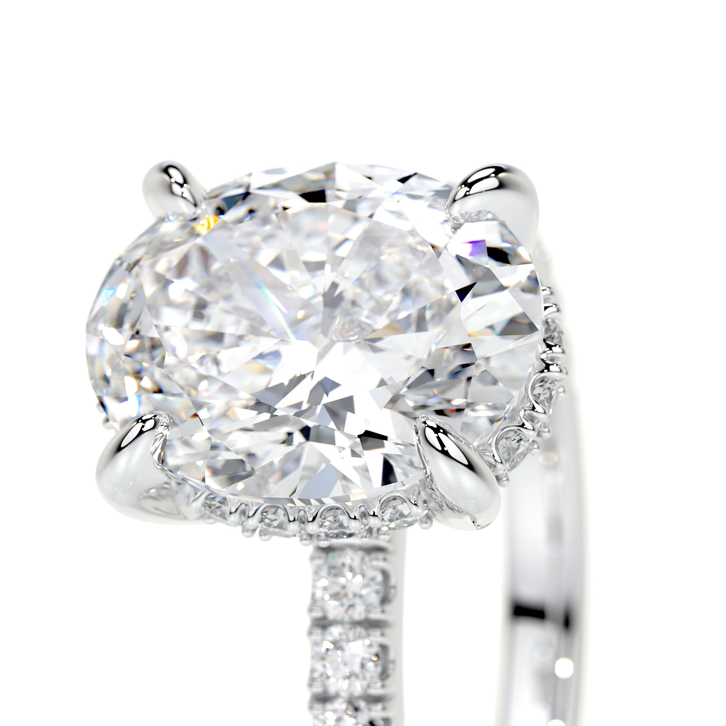 Lucy Lab Grown Diamond Ring   (2.5 Carat) -14K White Gold
