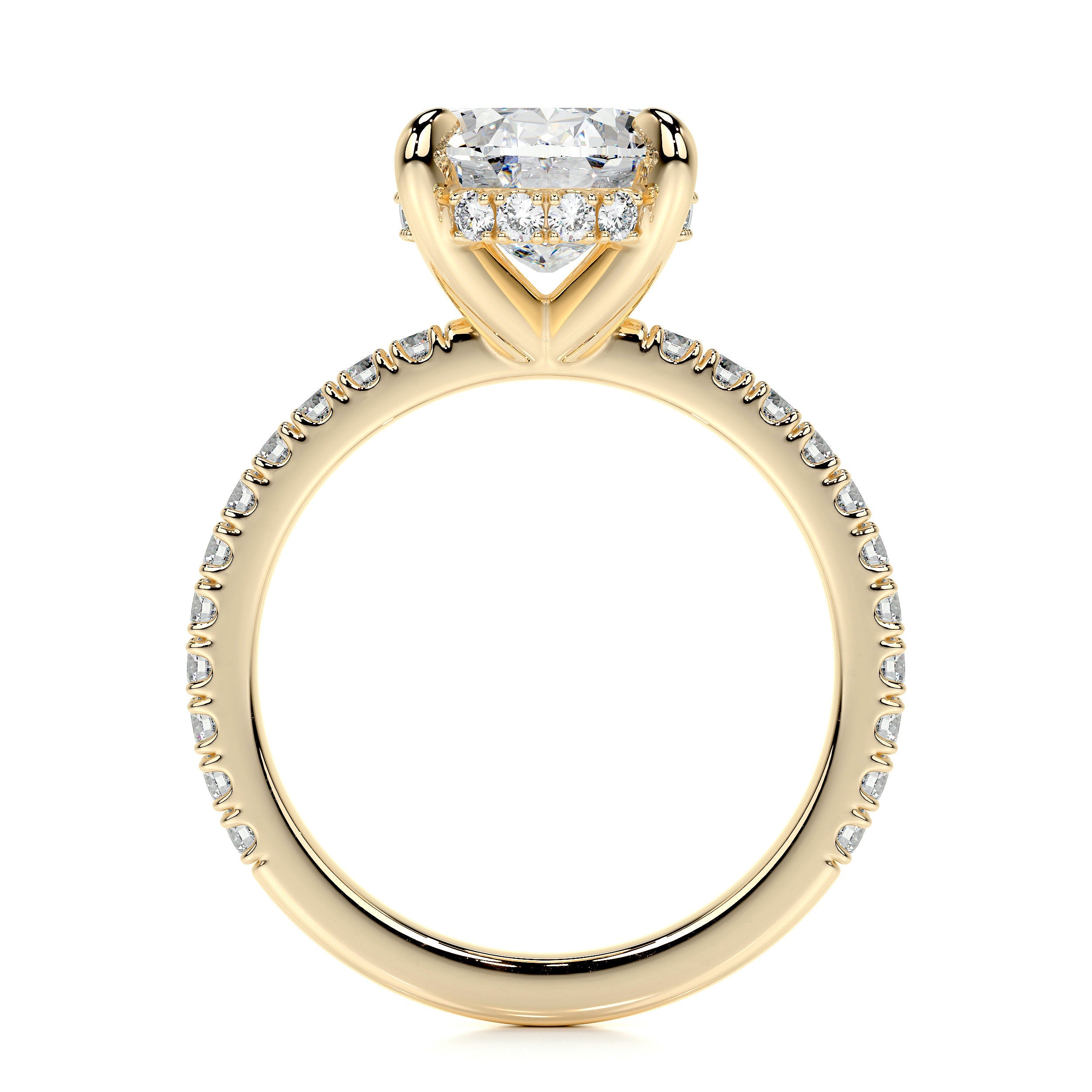 Lucy Lab Grown Diamond Ring   (2.5 Carat) -18K Yellow Gold