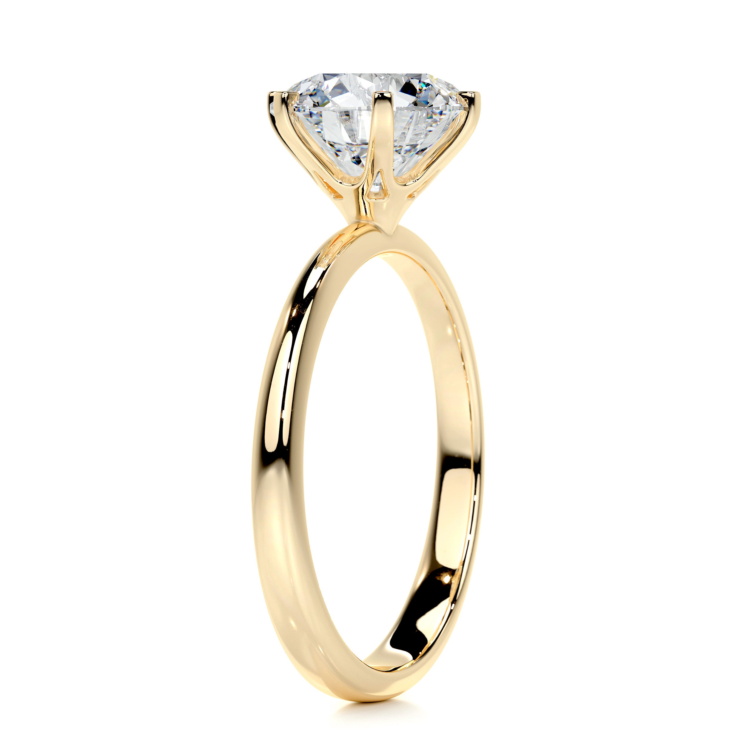 Samantha Bleu Diamond Engagement Ring -18K Yellow Gold