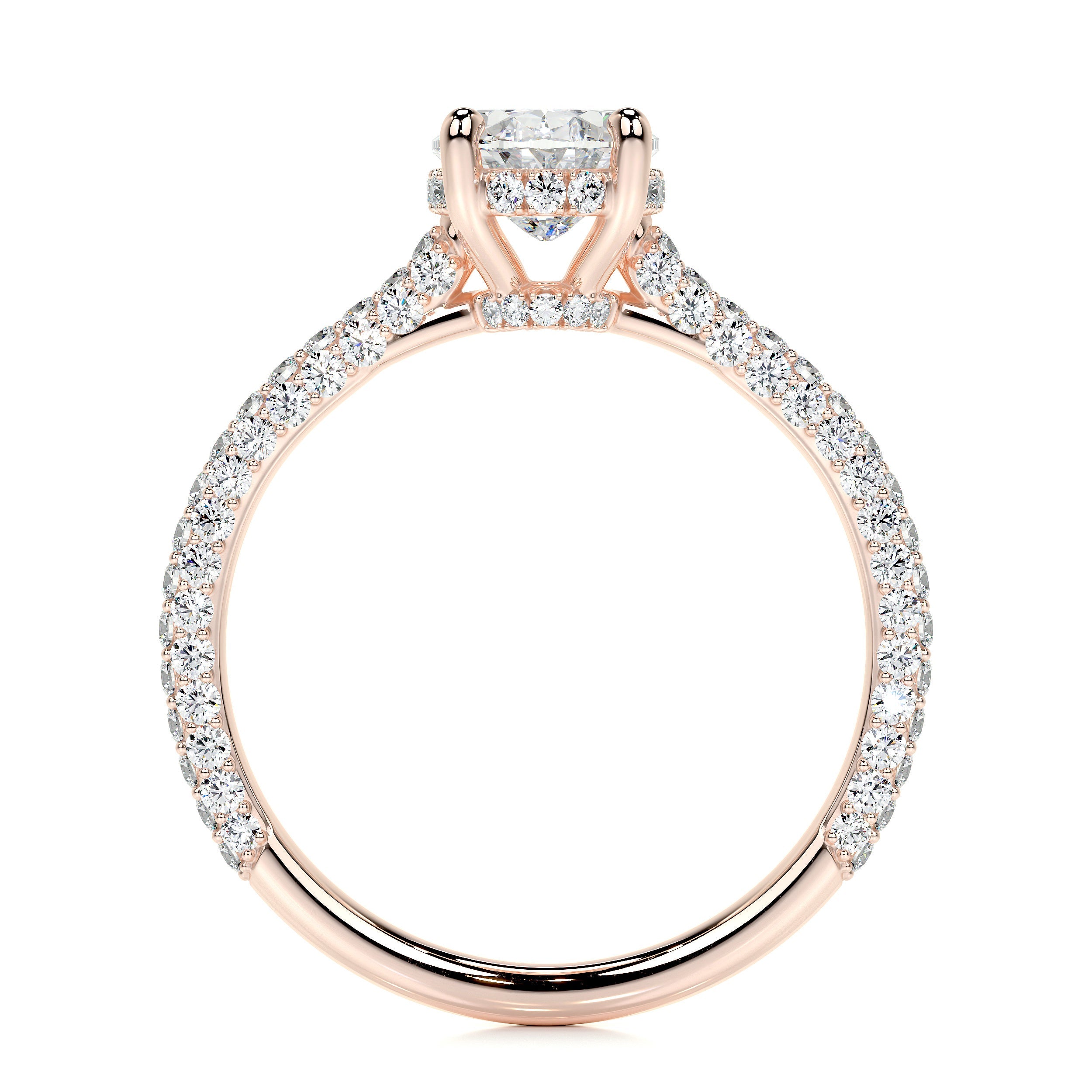 Rebecca Lab Grown Diamond Ring (2.5 Carat) -14K Rose Gold