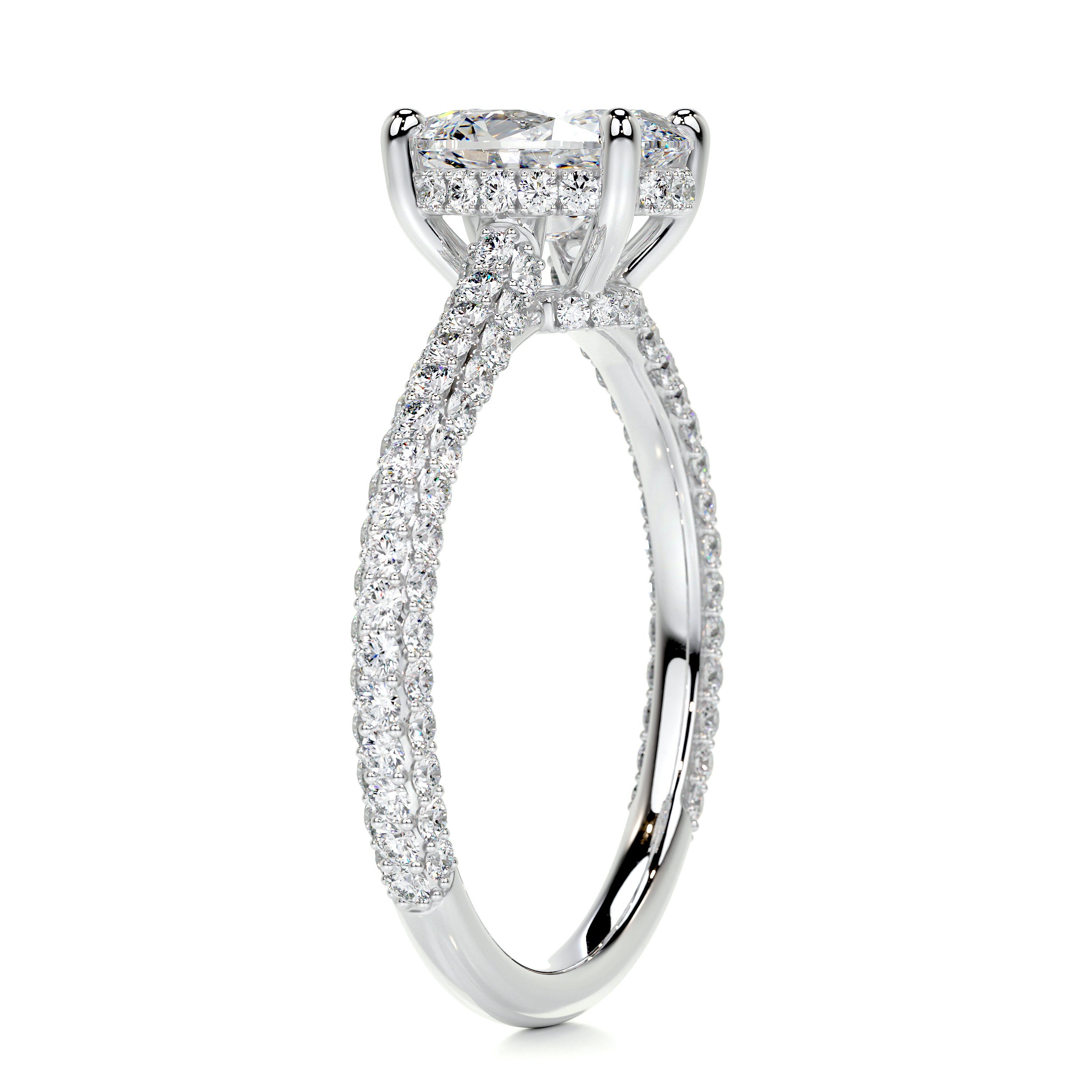 Rebecca Diamond Engagement Ring -18K White Gold
