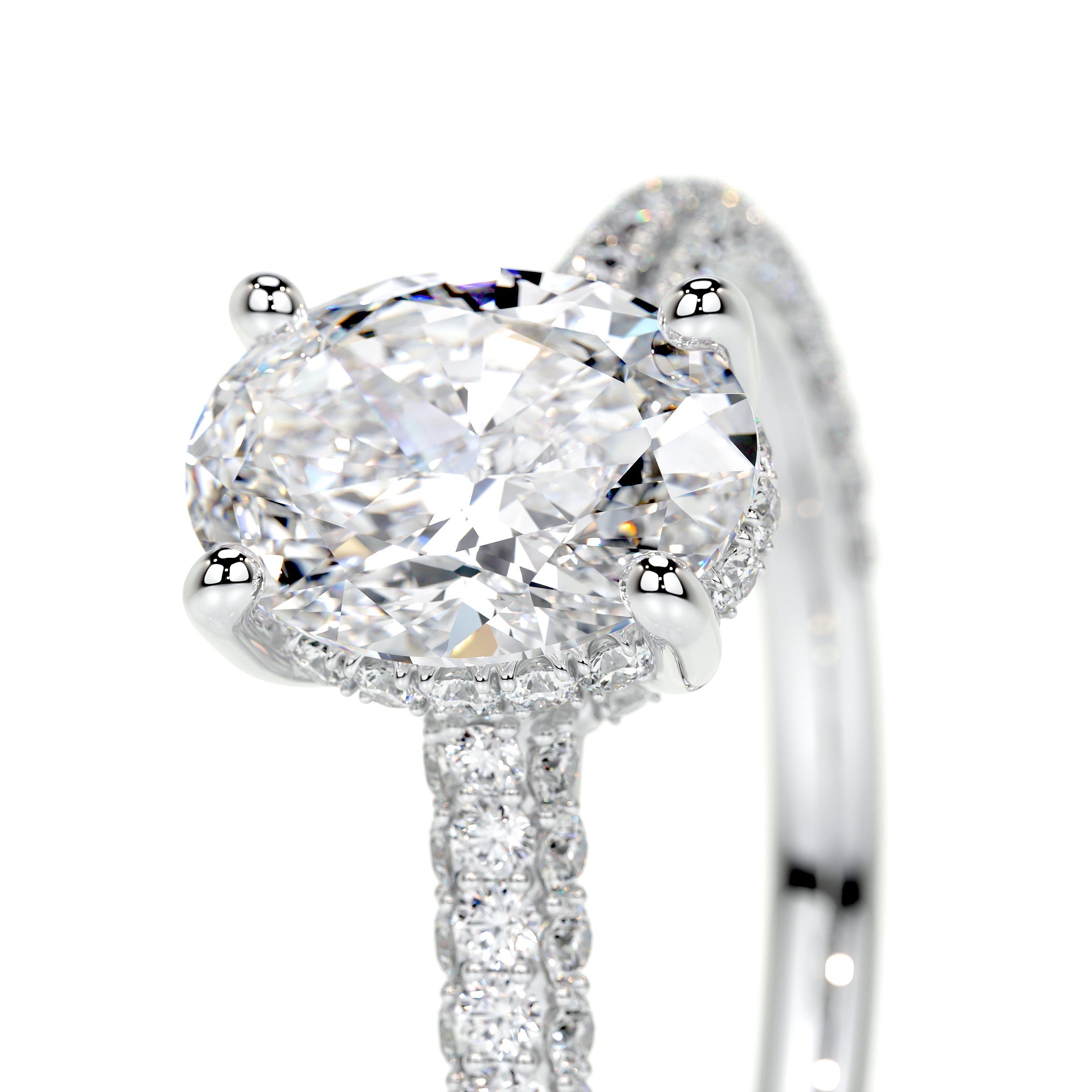 Rebecca Lab Grown Diamond Ring (2.5 Carat) -18K White Gold