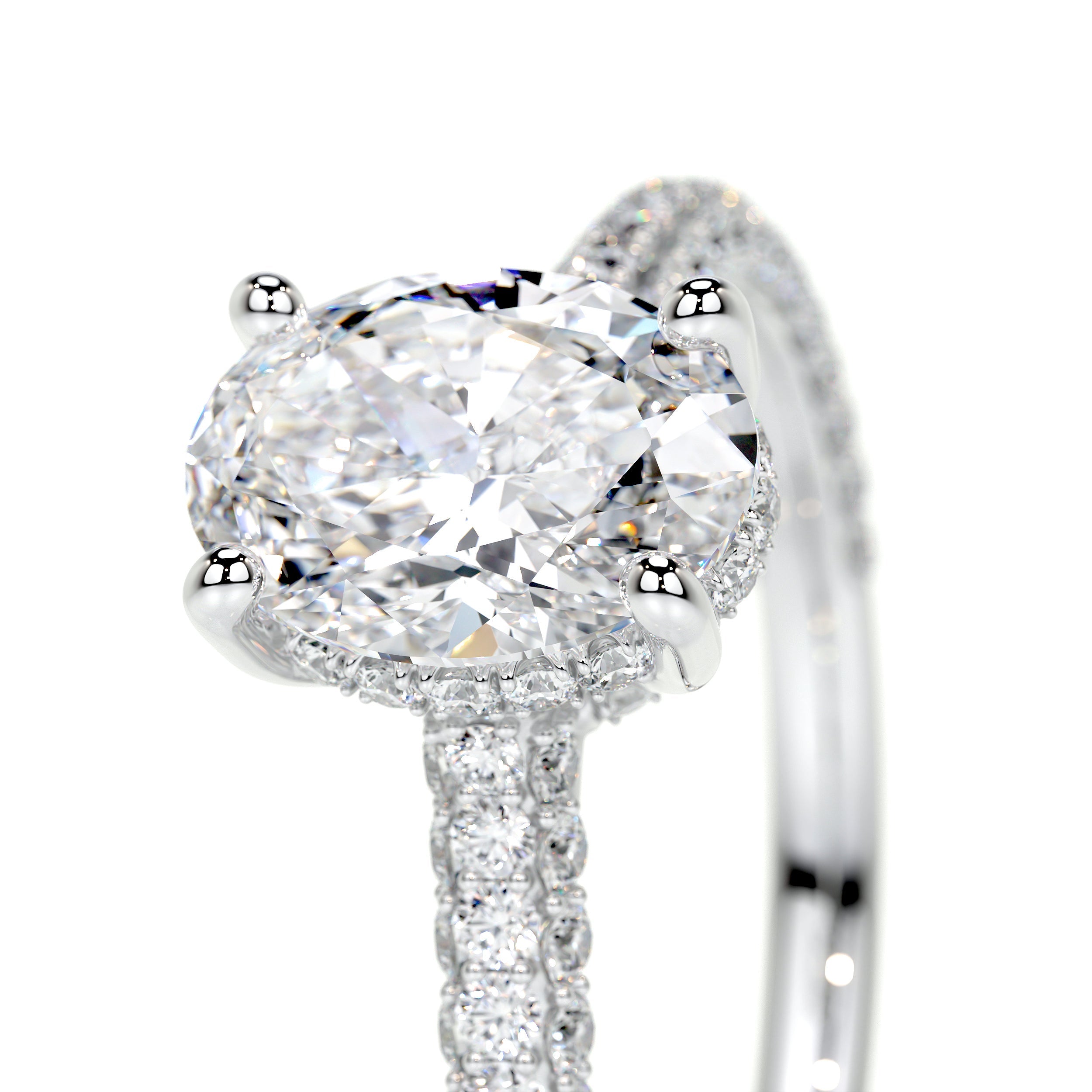 Rebecca Lab Grown Diamond Ring   (2.5 Carat) -14K White Gold