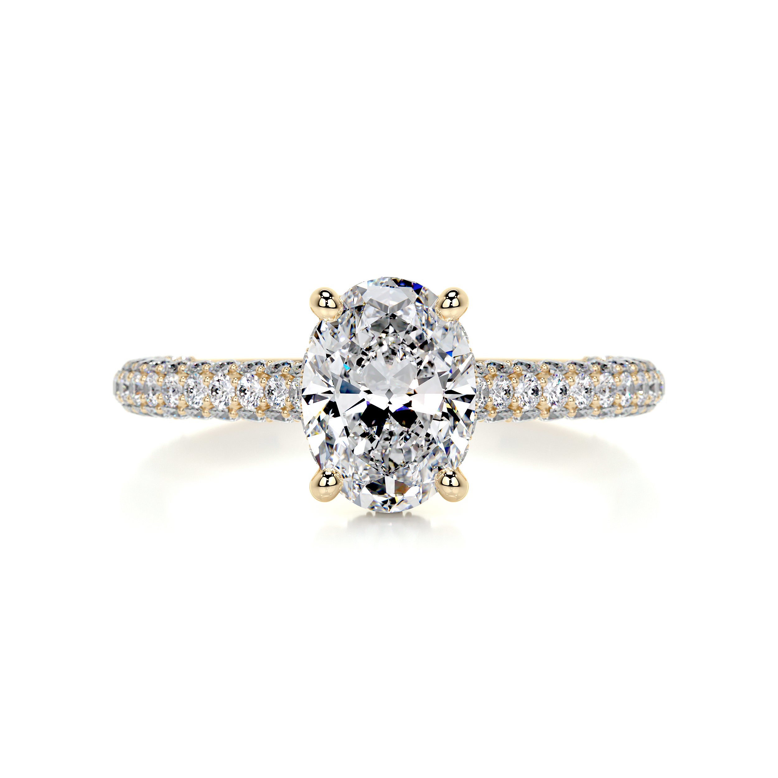 Rebecca Diamond Engagement Ring -18K Yellow Gold
