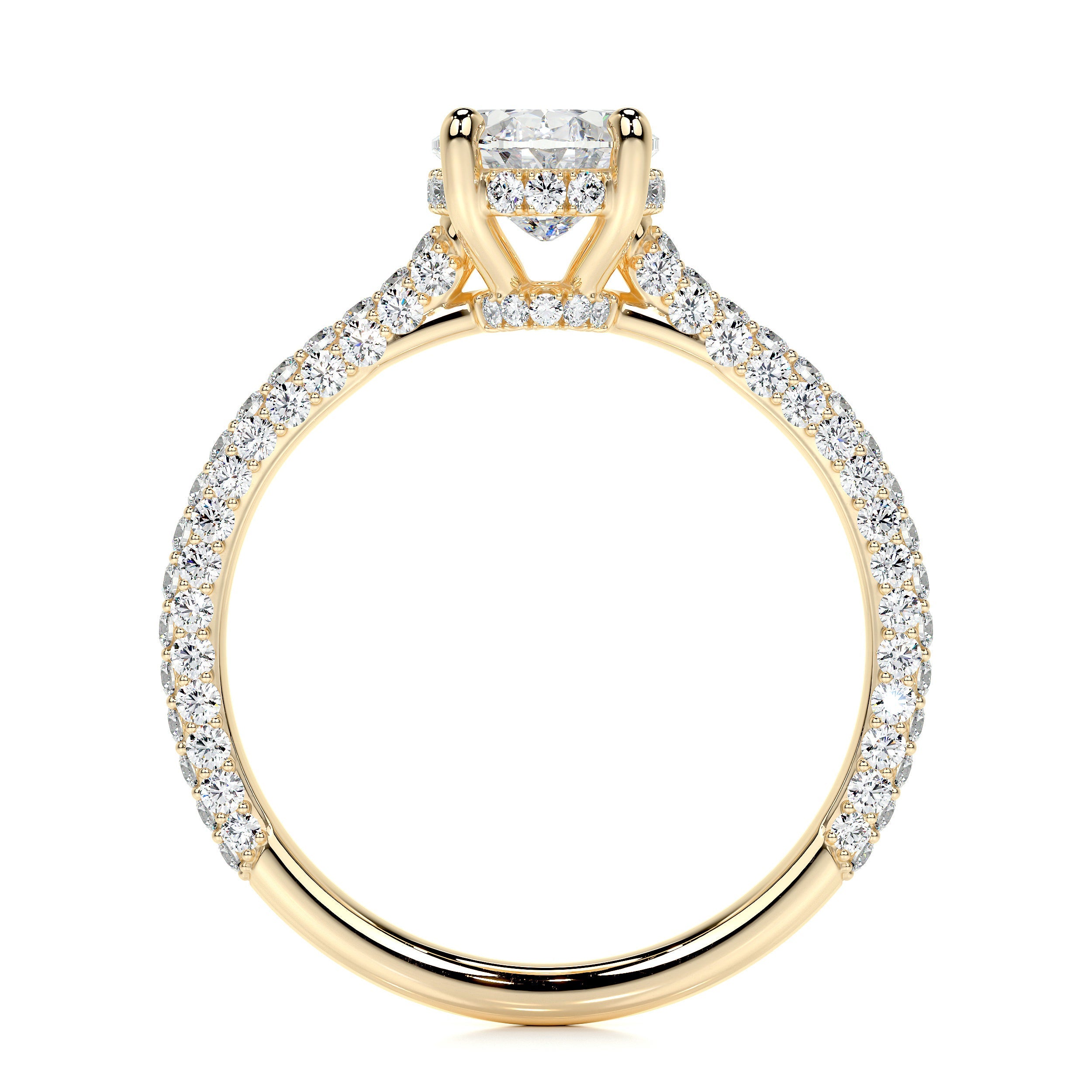 Rebecca Lab Grown Diamond Ring (2.5 Carat) -18K Yellow Gold