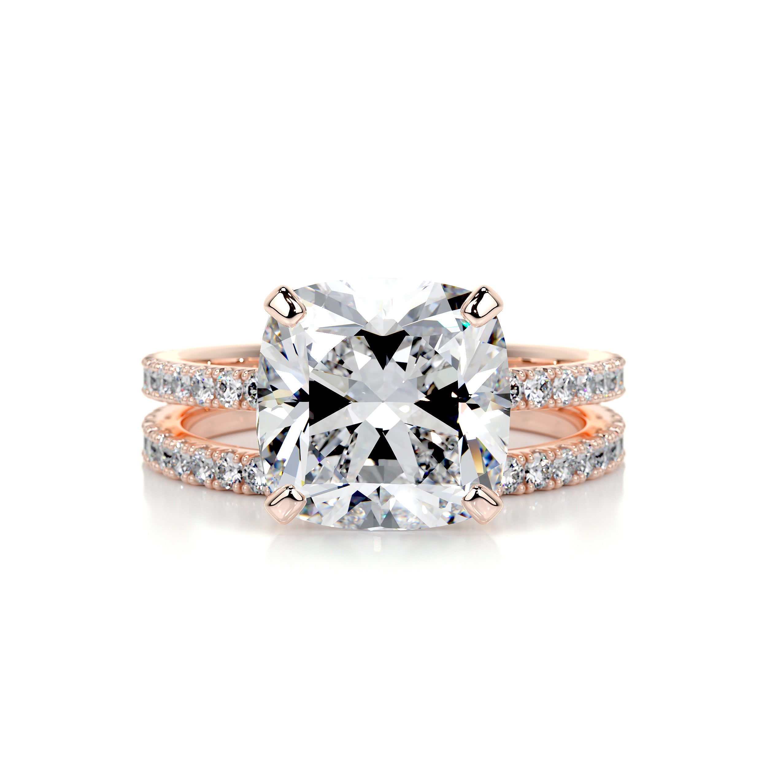 Stephanie Diamond Bridal Set -14K Rose Gold