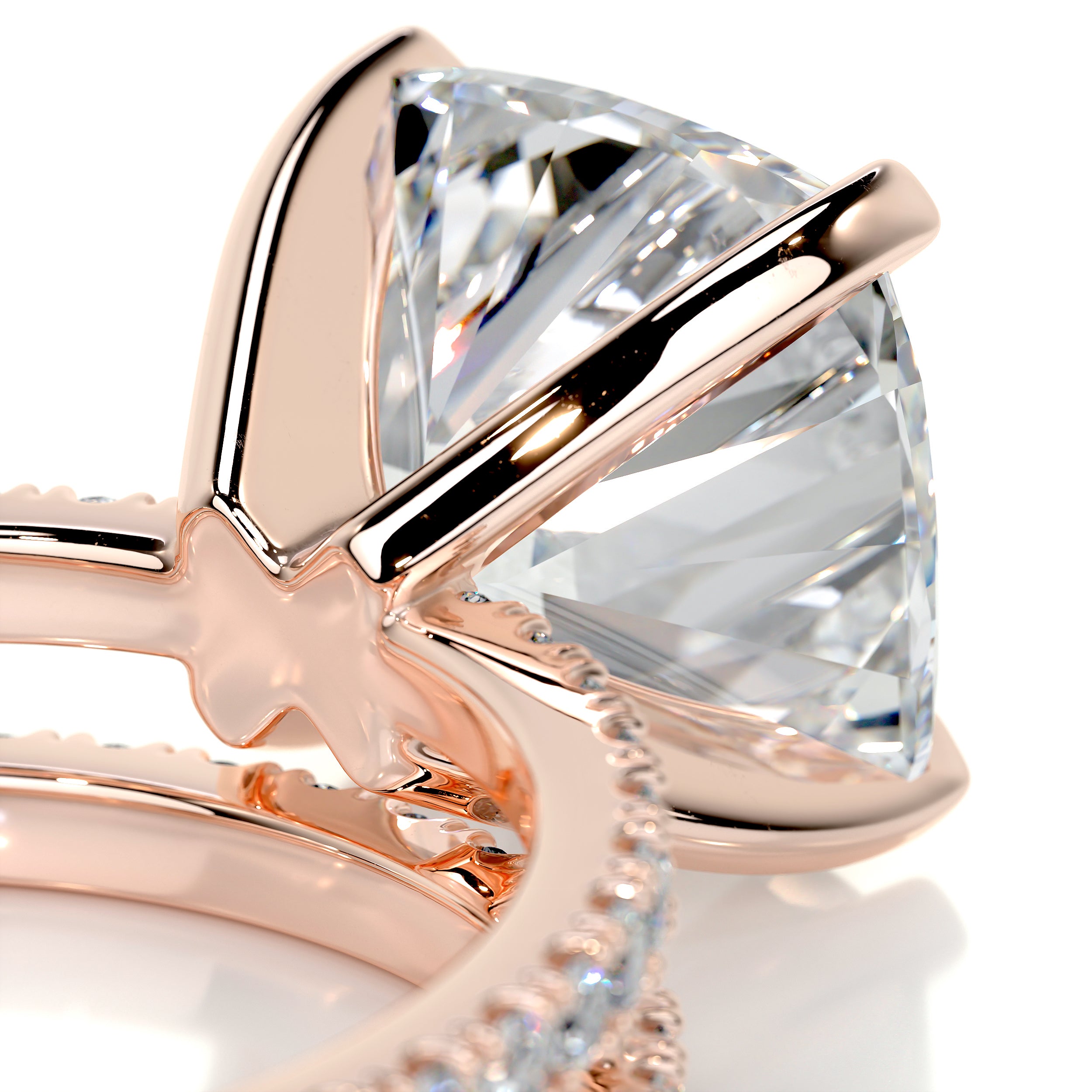 Stephanie Diamond Bridal Set -14K Rose Gold