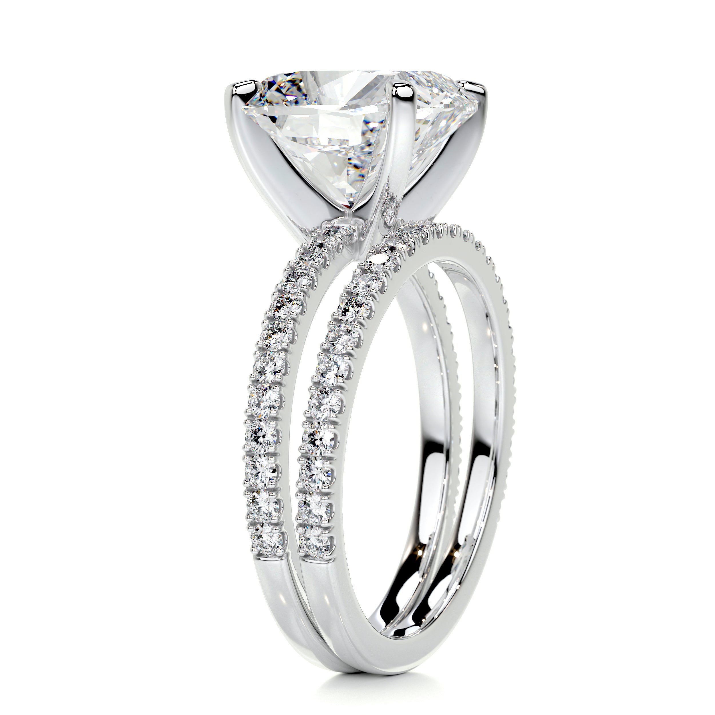 Stephanie Diamond Bridal Set -14K White Gold