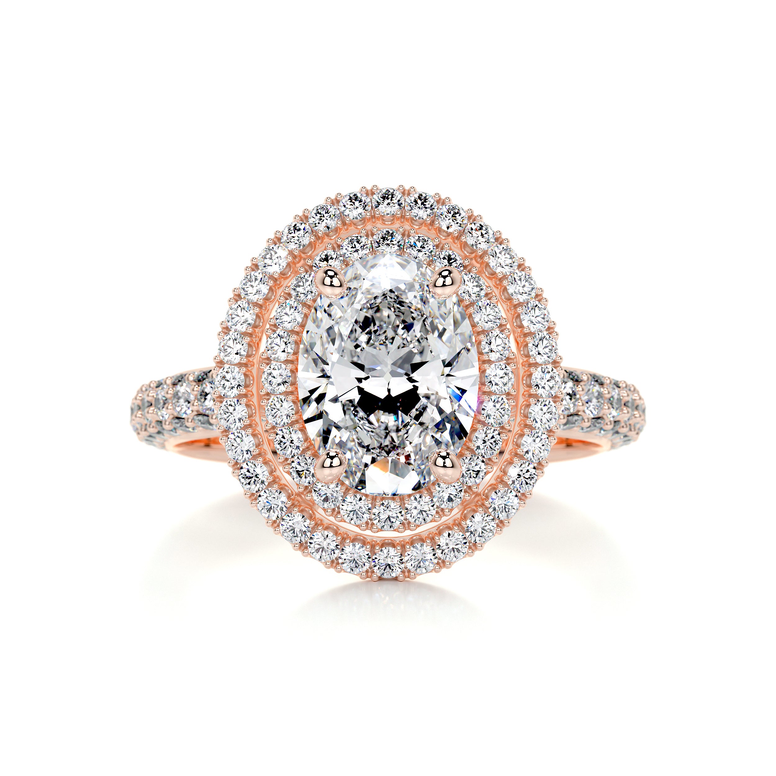 Nora Diamond Engagement Ring -14K Rose Gold