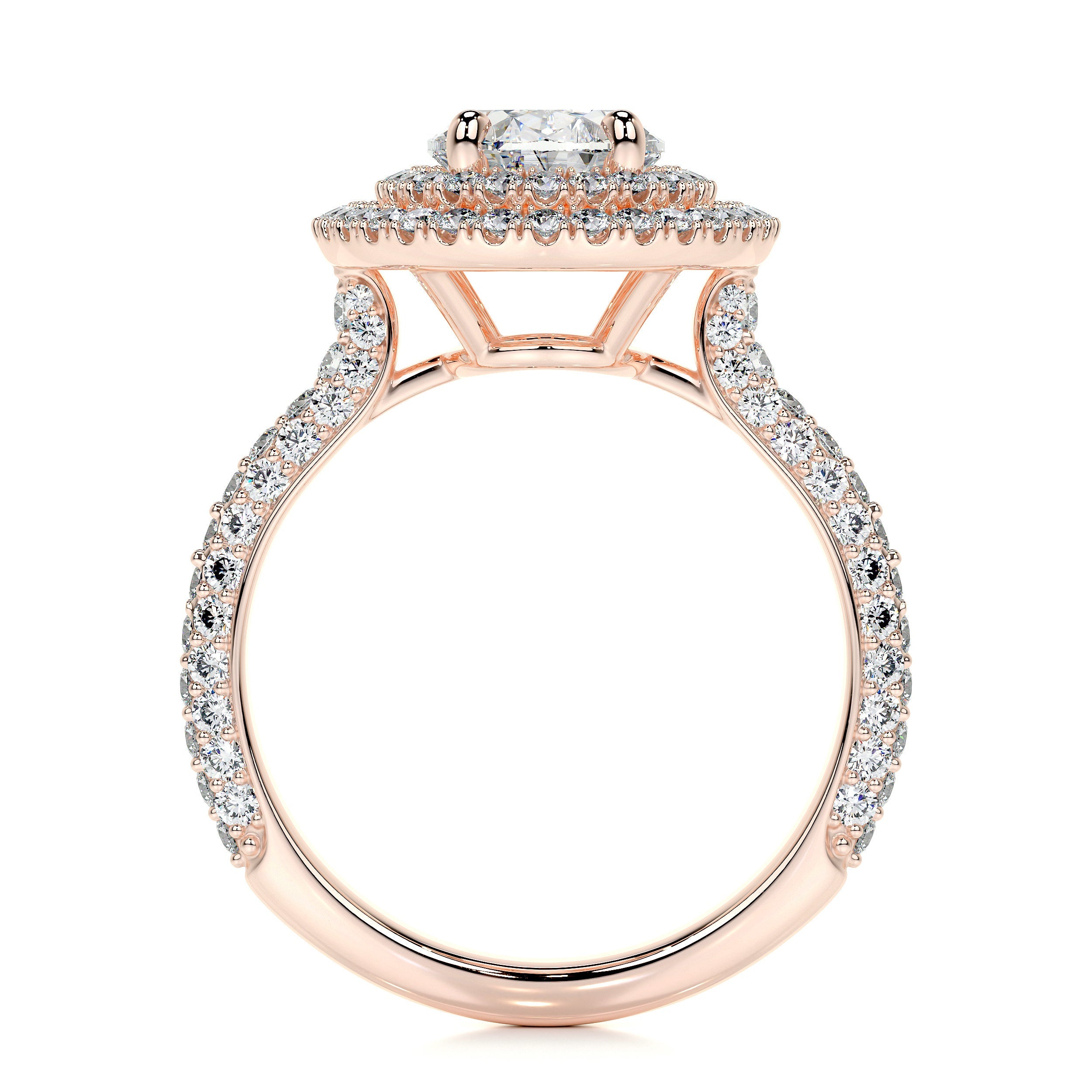 Nora Lab Grown Diamond Ring (3 Carat) -14K Rose Gold